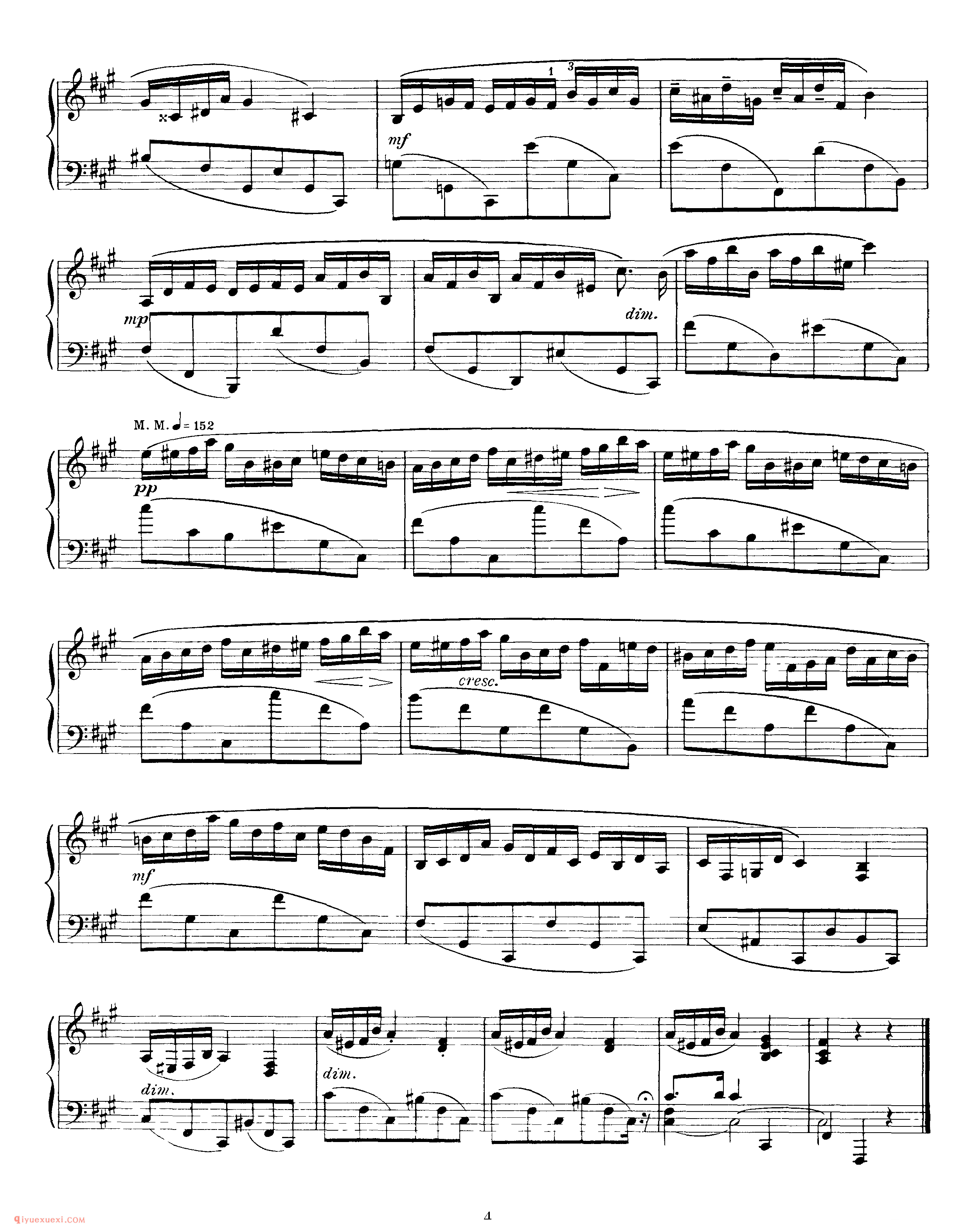 斯克里亚宾《五首前奏曲》作品15_斯克里亚宾钢琴谱