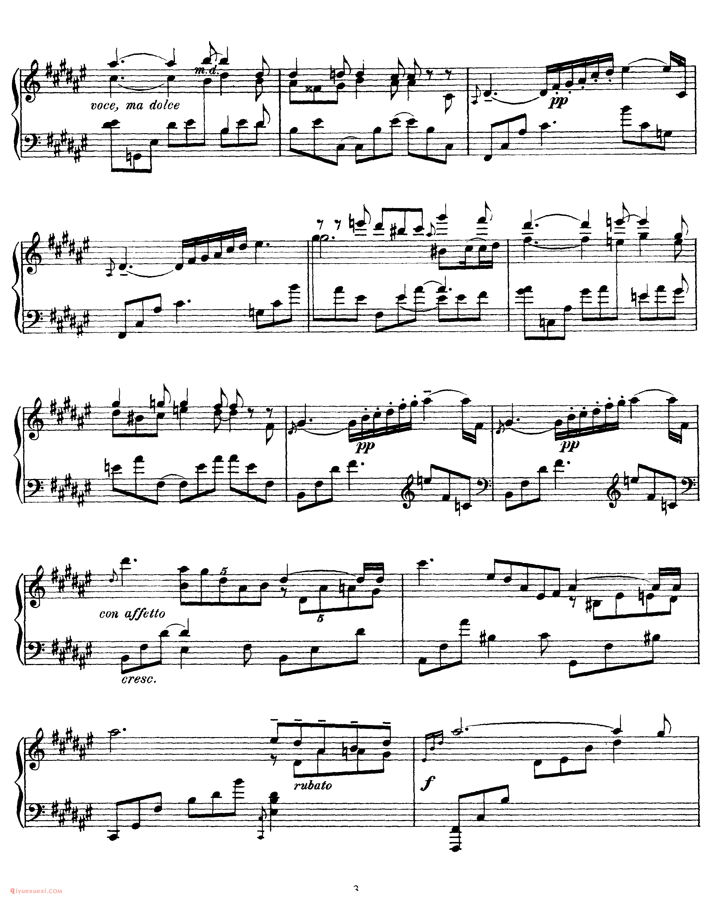 斯克里亚宾《二首音诗》作品32_2 Poemes, Op 32_斯克里亚宾钢琴谱