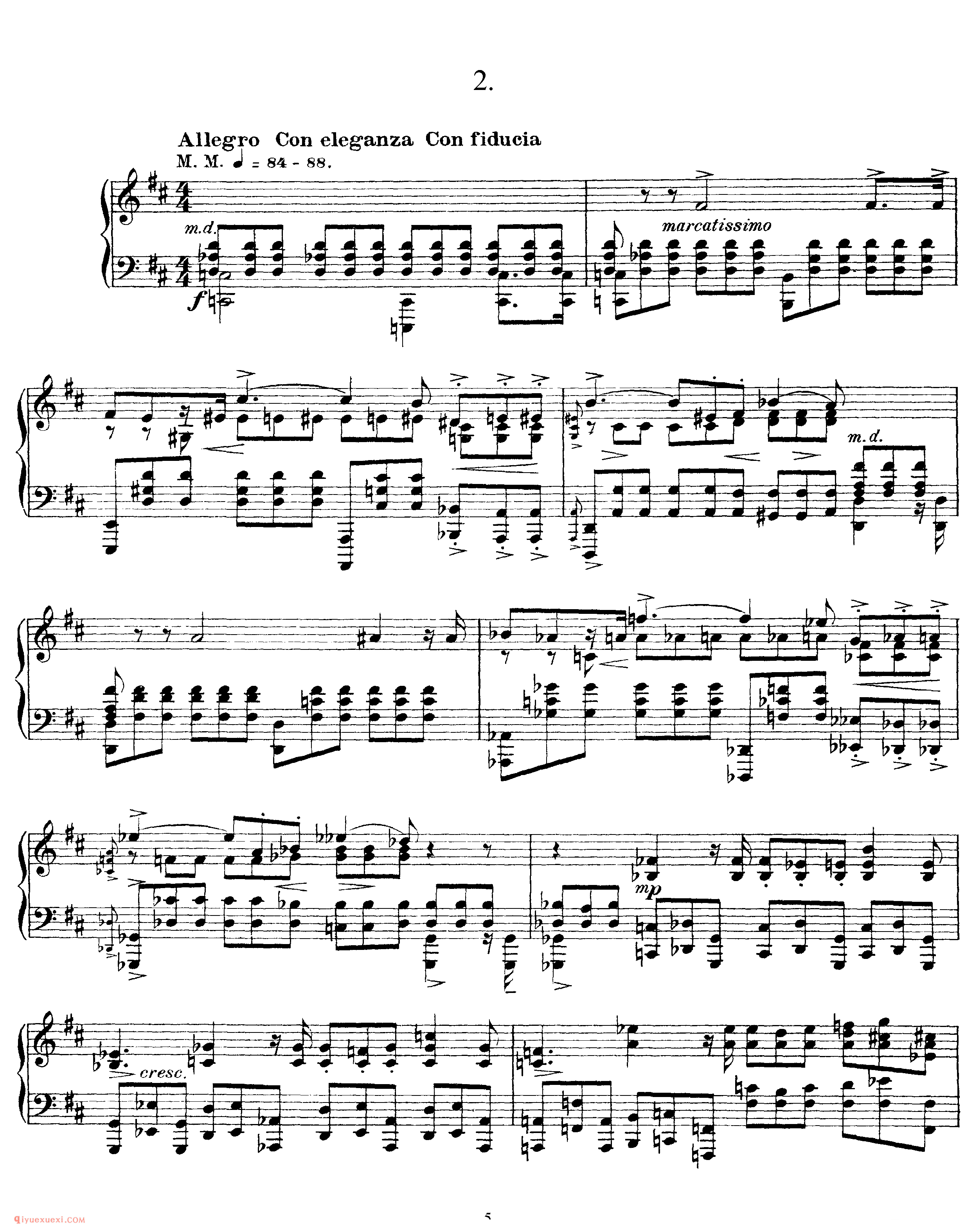 斯克里亚宾《二首音诗》作品32_2 Poemes, Op 32_斯克里亚宾钢琴谱