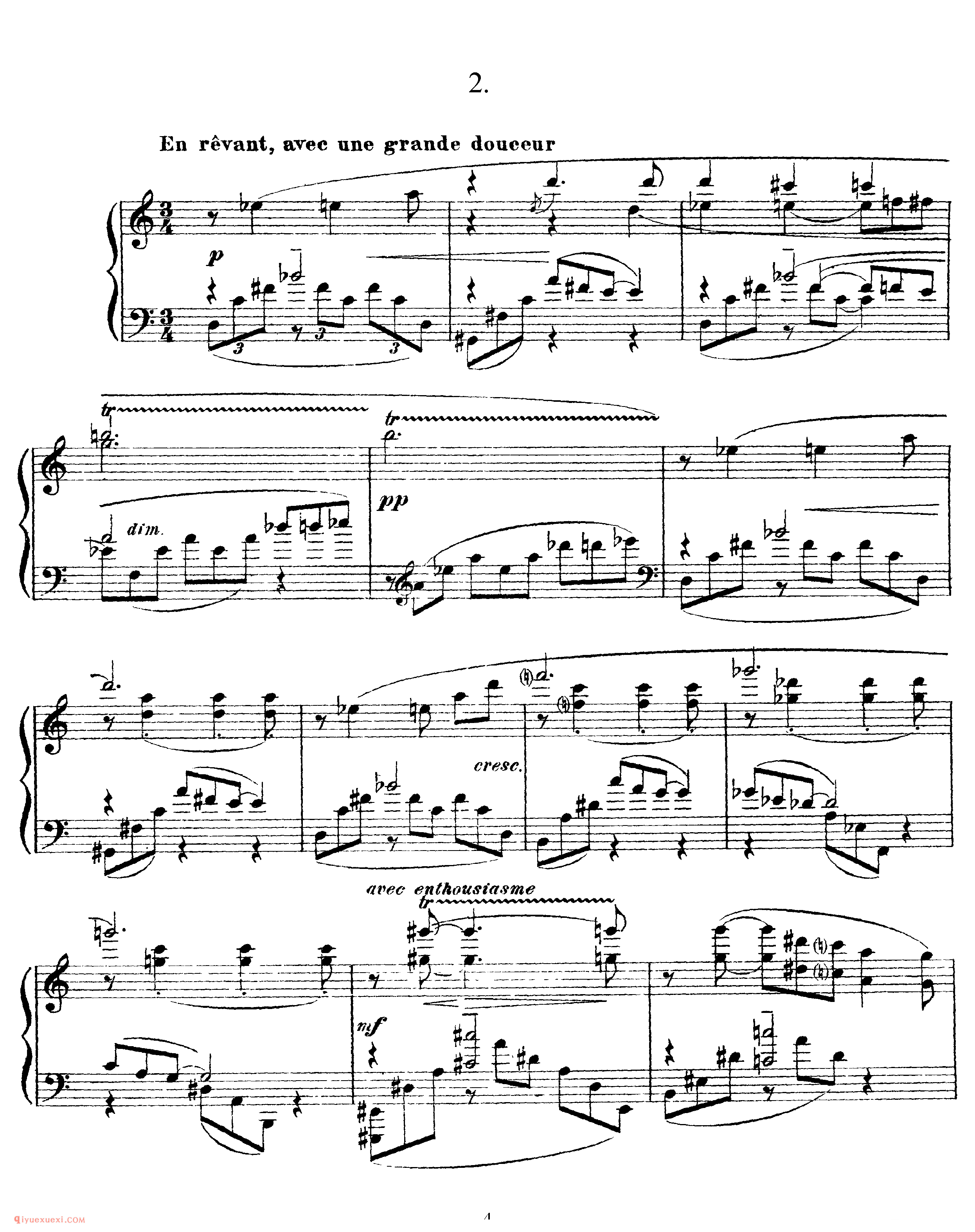 斯克里亚宾《二首音诗》作品71_2 Poemes, Op 71_斯克里亚宾钢琴谱