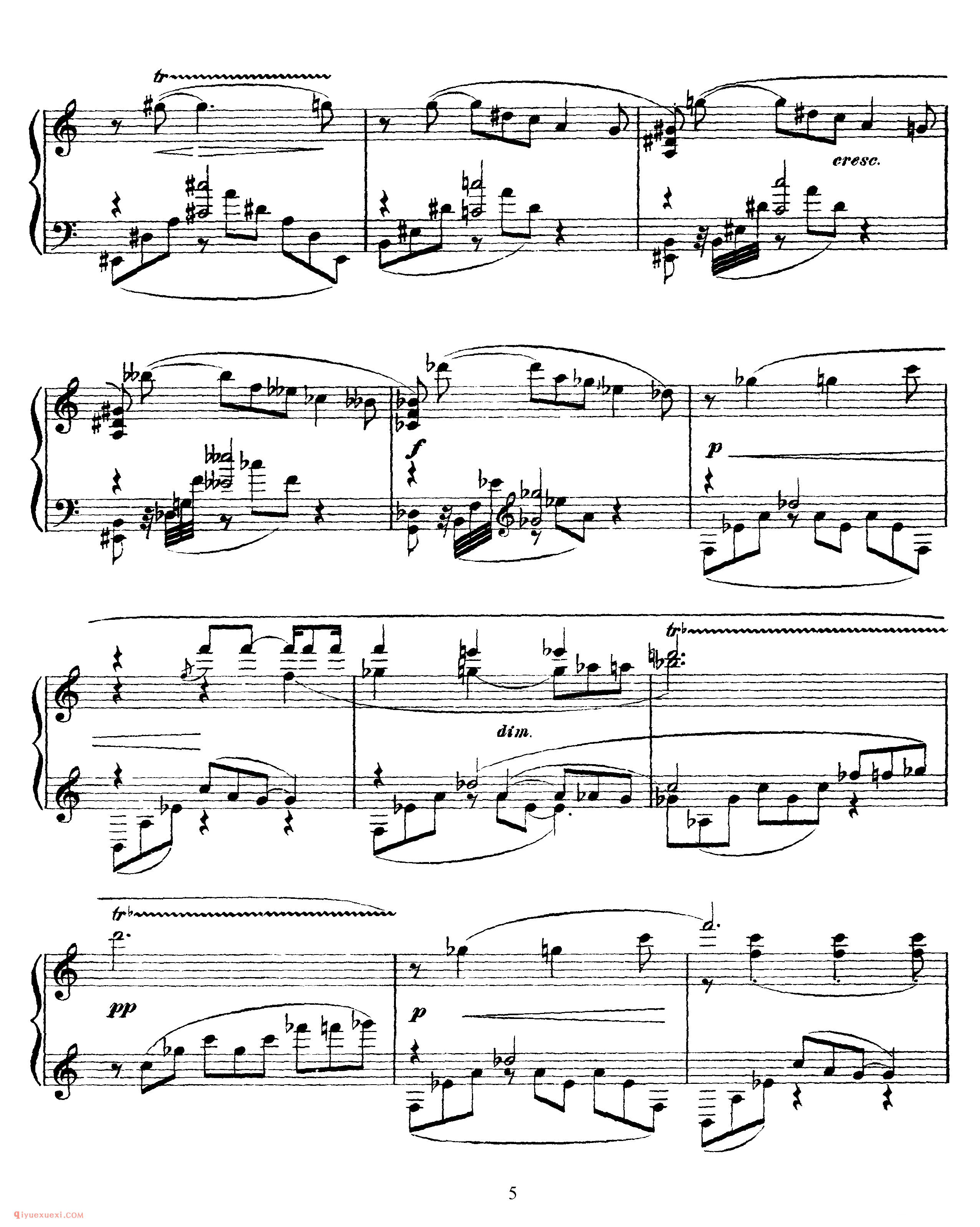 斯克里亚宾《二首音诗》作品71_2 Poemes, Op 71_斯克里亚宾钢琴谱