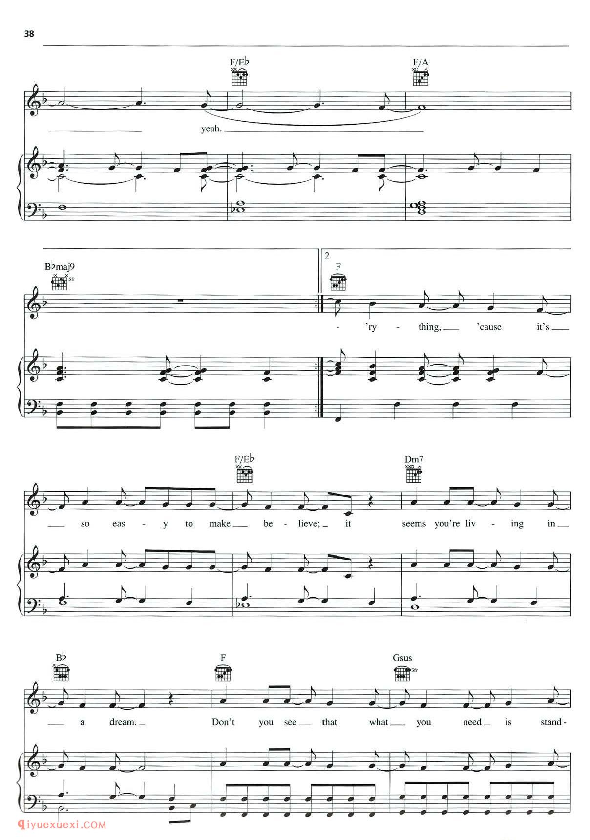 Something That I Want_酷玩乐队(Coldplay)_钢琴乐谱