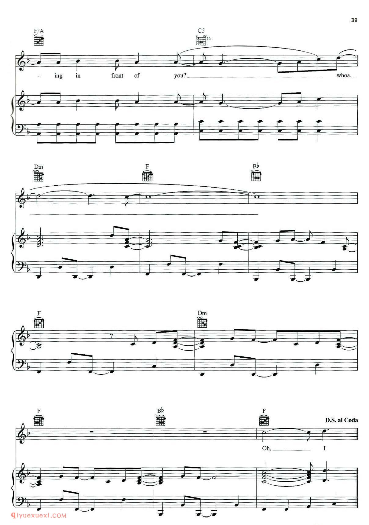 Something That I Want_酷玩乐队(Coldplay)_钢琴乐谱