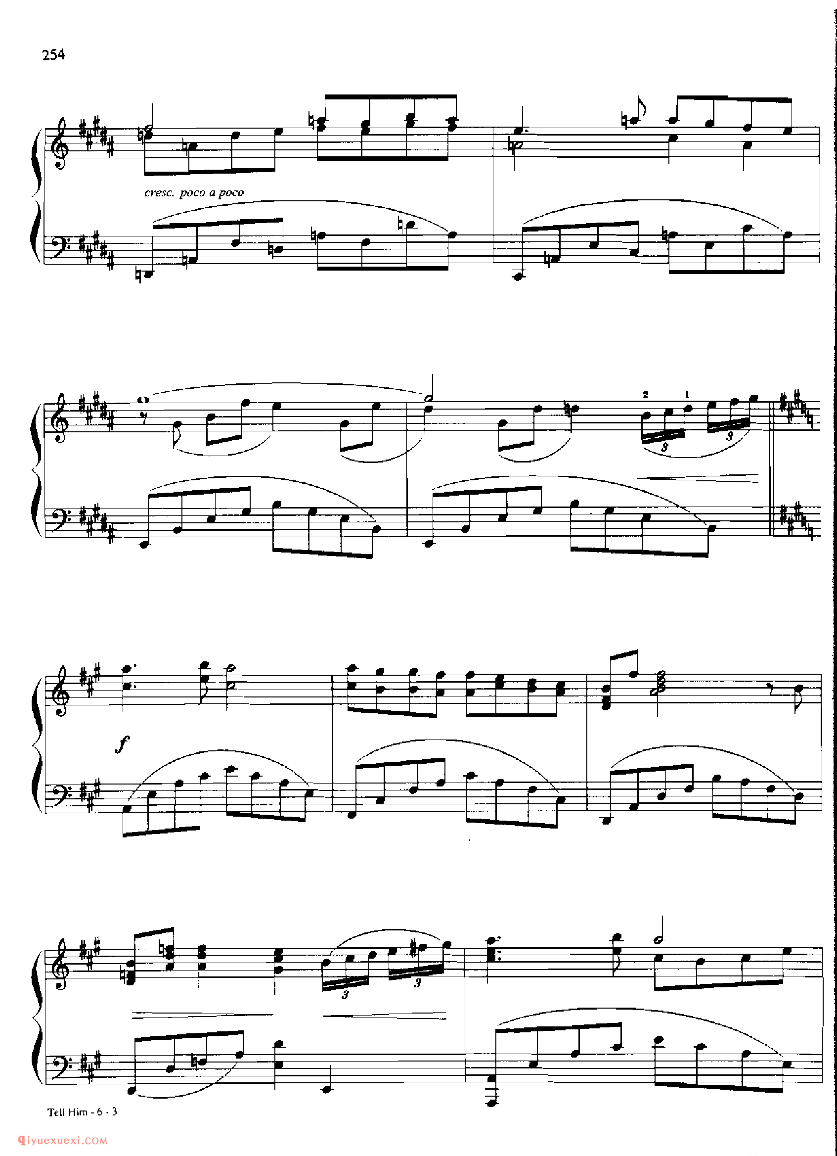 TELL HIM_丹·考斯特_Dan Coates_钢琴高级独奏乐曲谱