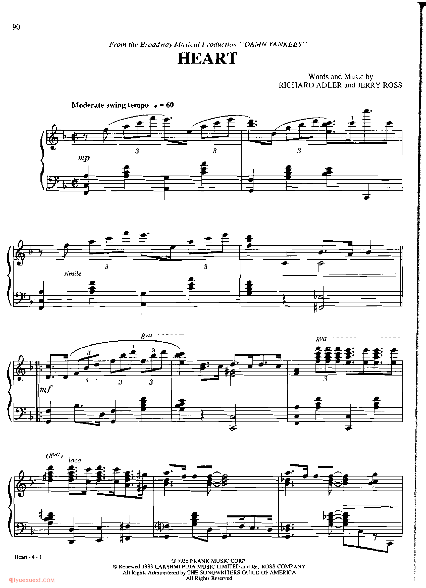HEART_丹·考斯特_Dan Coates_钢琴高级独奏乐曲谱