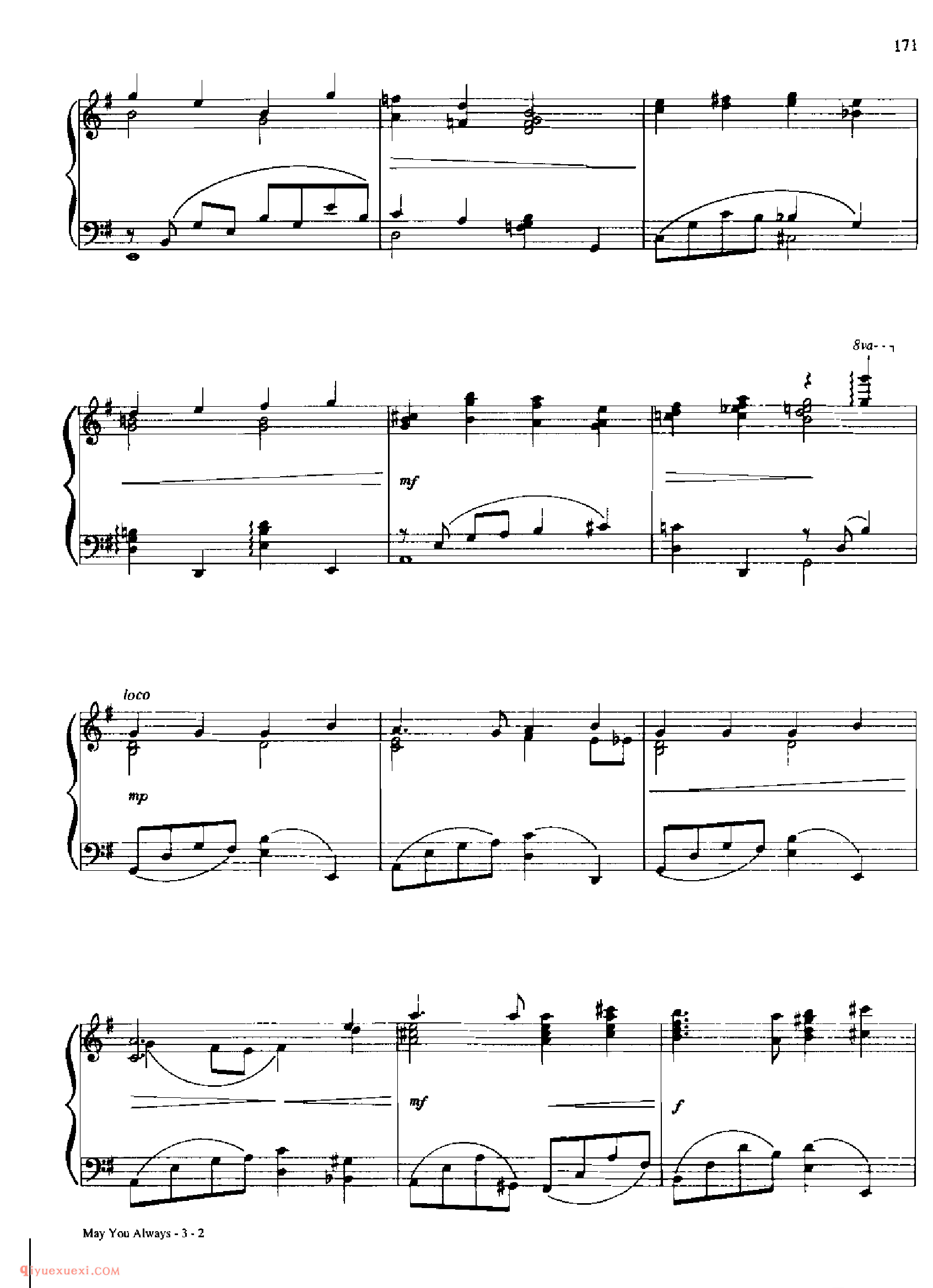 MAY YOU ALWAYS_丹·考斯特_Dan Coates_钢琴高级独奏乐曲谱