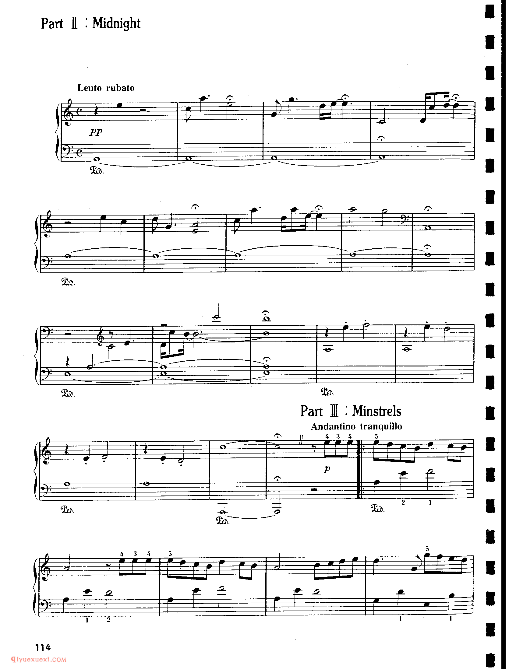 Part I : Midnight_乔治·温斯顿钢琴独奏乐曲谱