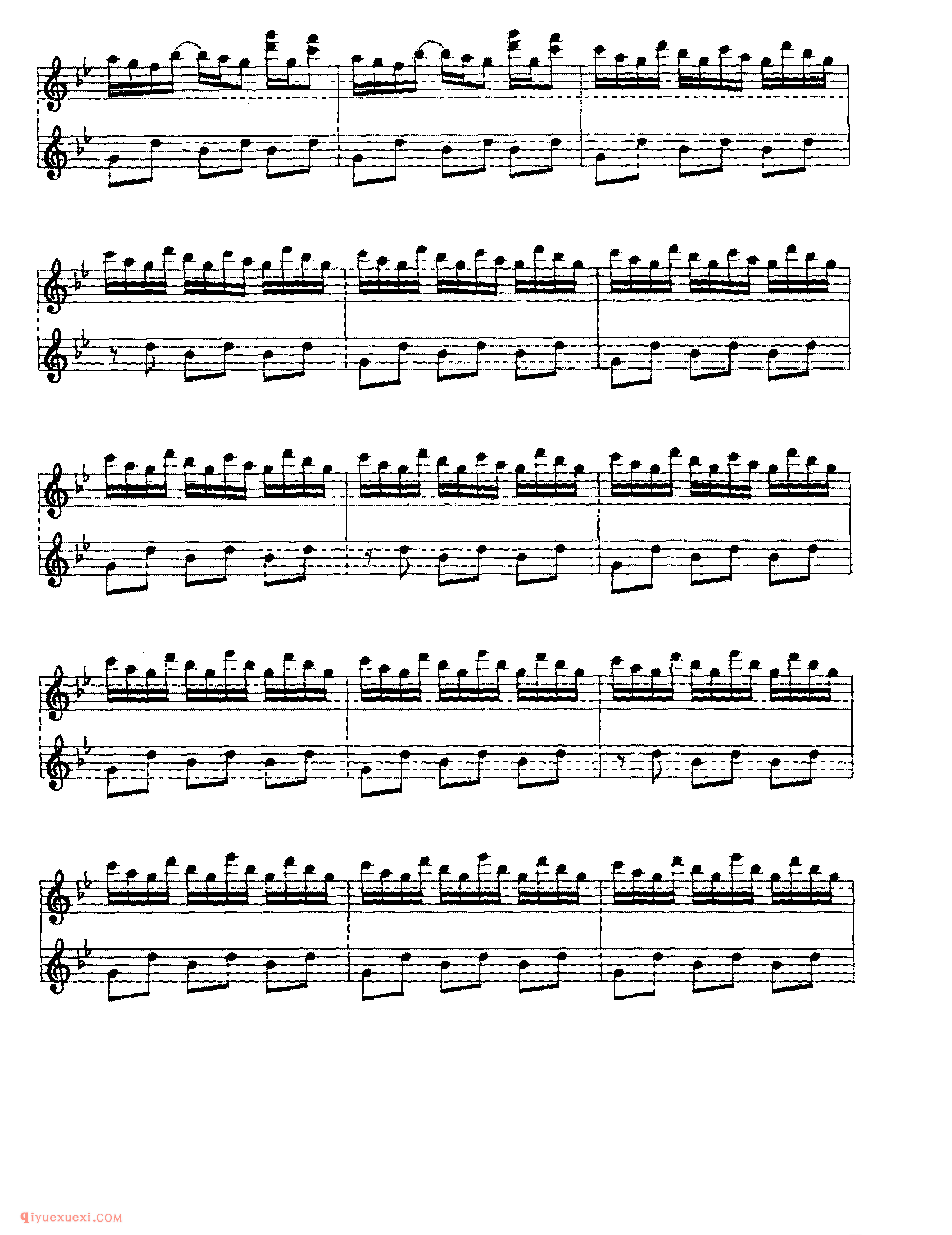 Cloudburst_乔治·温斯顿钢琴独奏乐曲谱