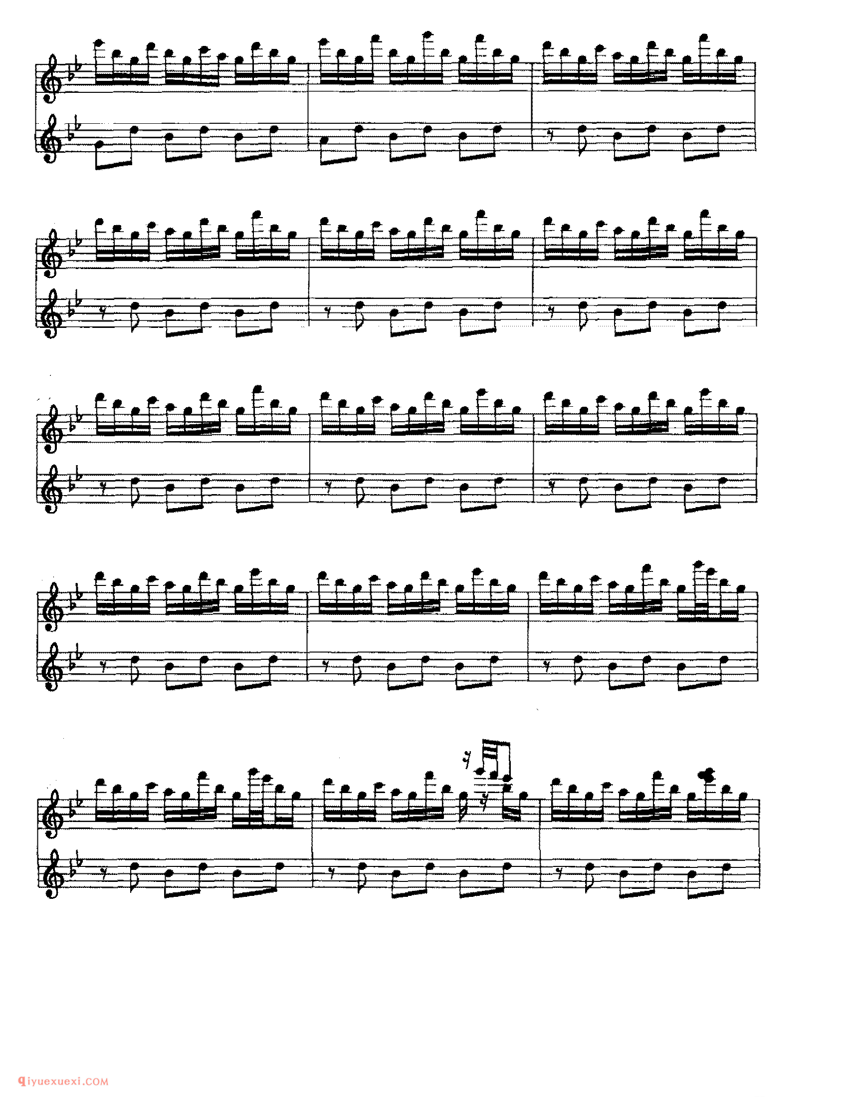 Cloudburst_乔治·温斯顿钢琴独奏乐曲谱