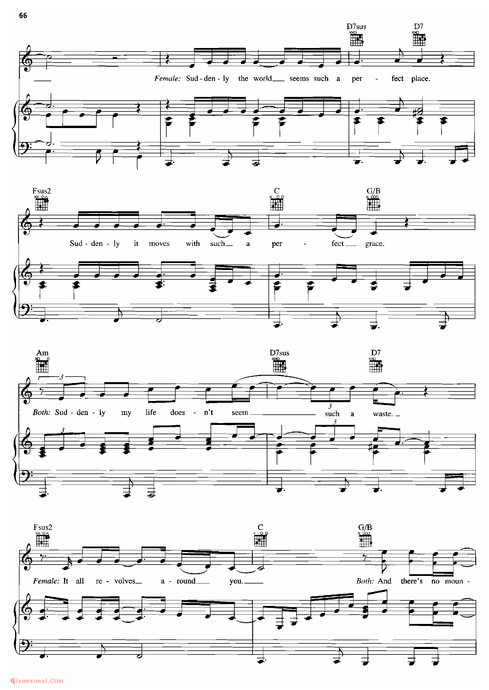 COME WHAT MAY_钢琴•声乐•吉他_世界经典影视乐曲谱