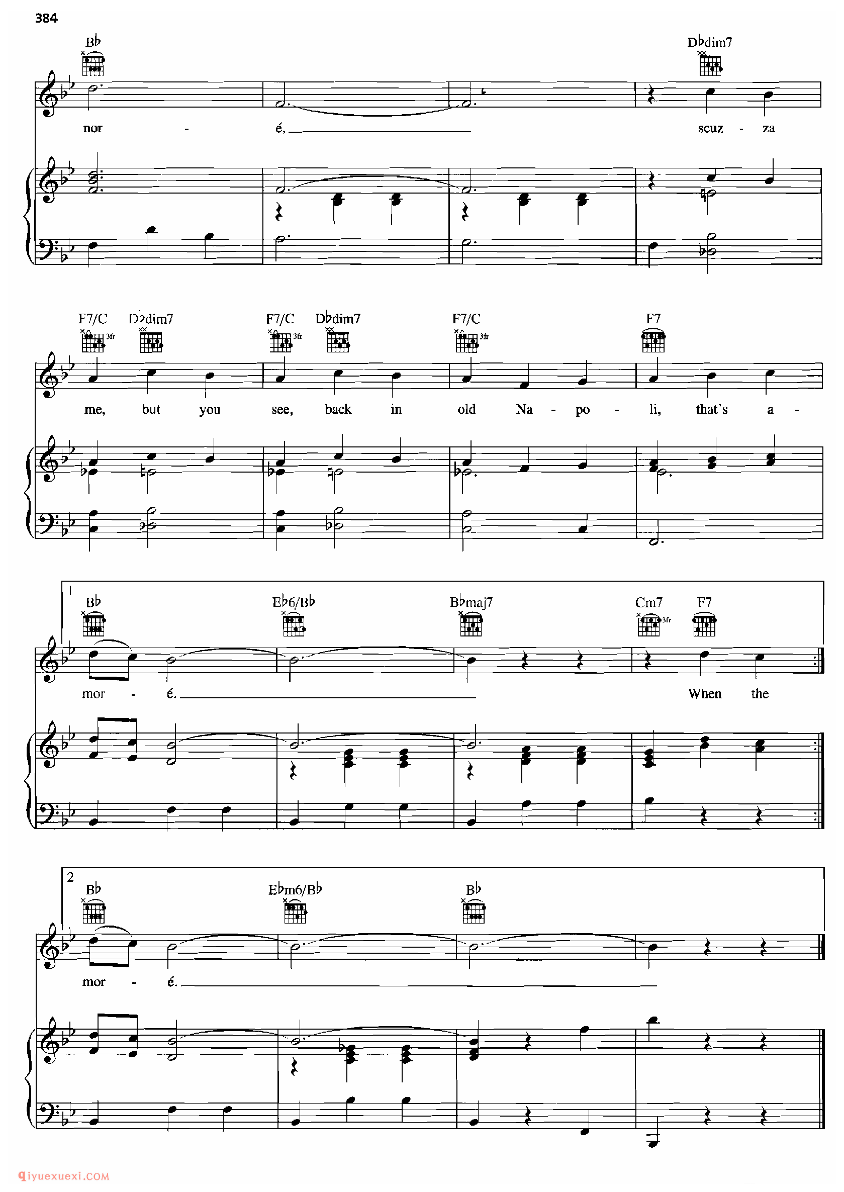 THAT'S AMORE_钢琴•声乐•吉他_世界经典影视乐曲谱