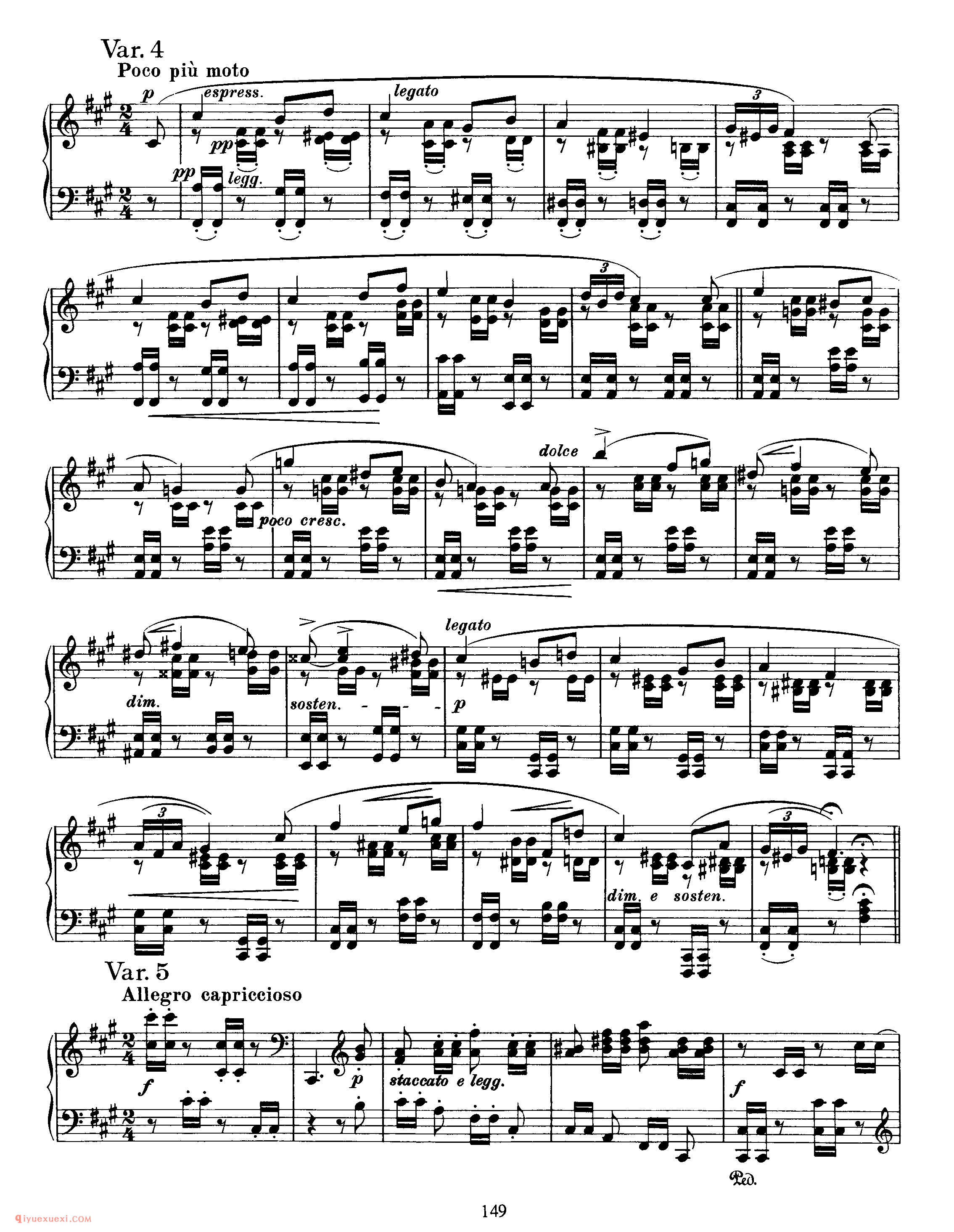 Variations on a Theme by Schumann, Op 9_变奏曲_勃拉姆斯