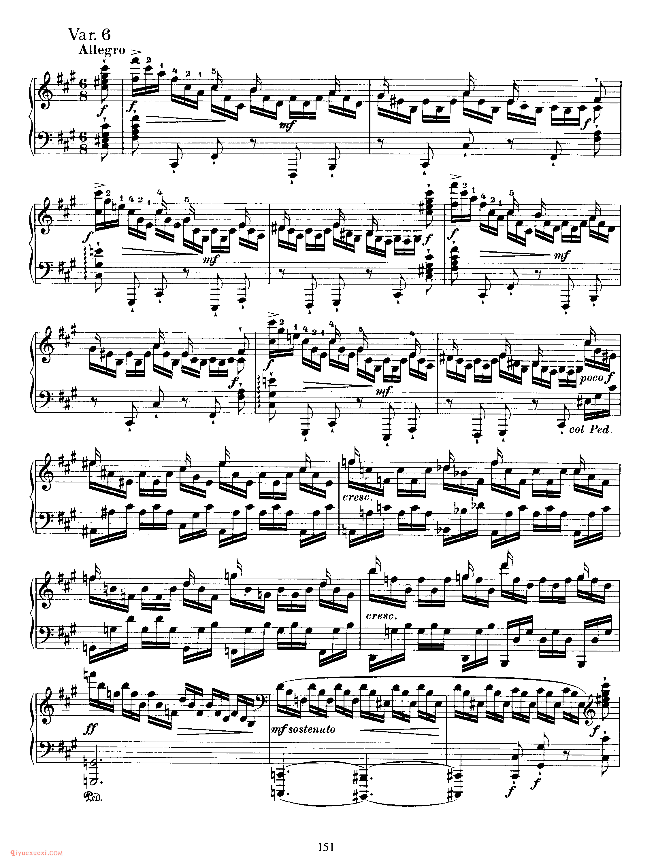 Variations on a Theme by Schumann, Op 9_变奏曲_勃拉姆斯