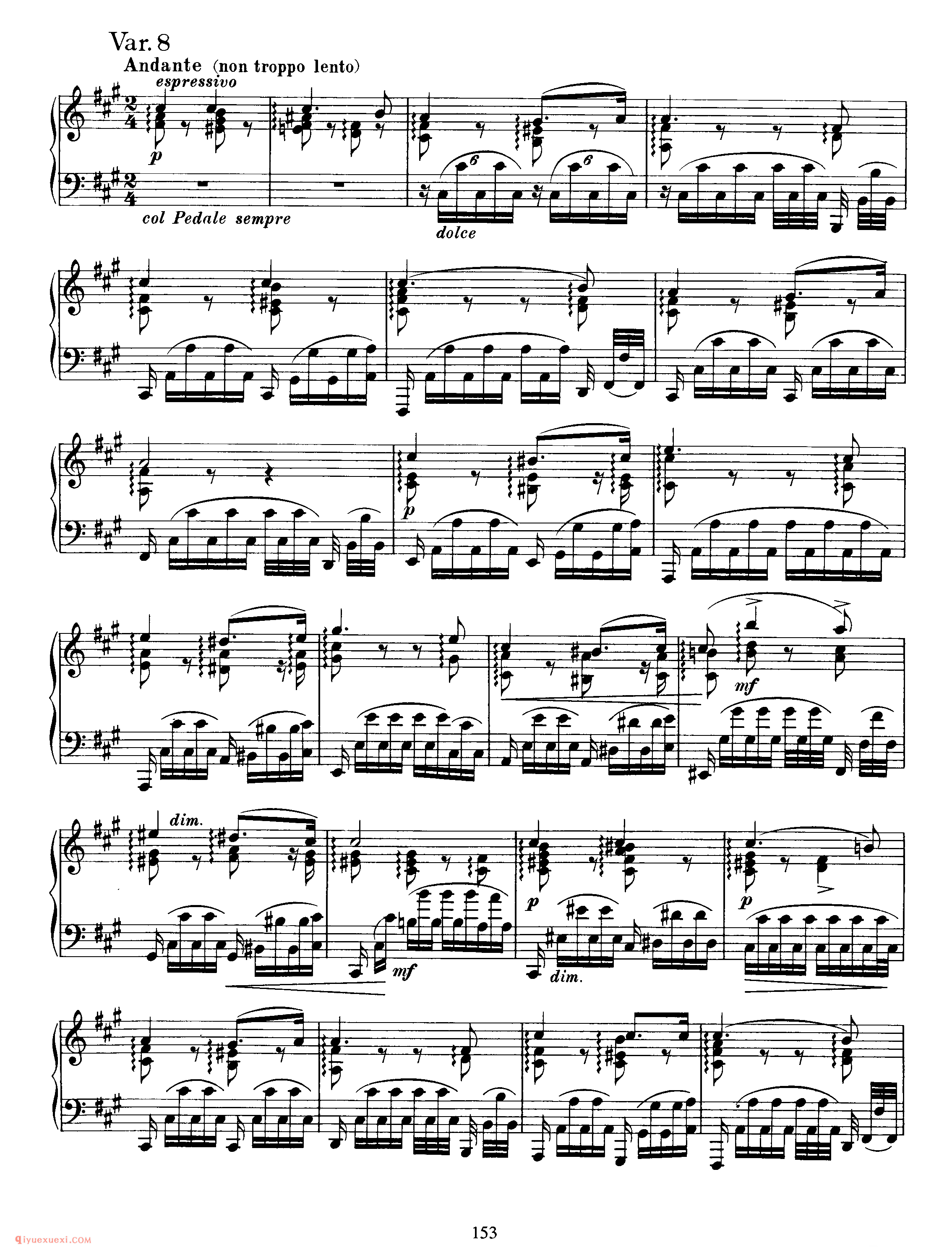 Variations on a Theme by Schumann, Op 9_变奏曲_勃拉姆斯
