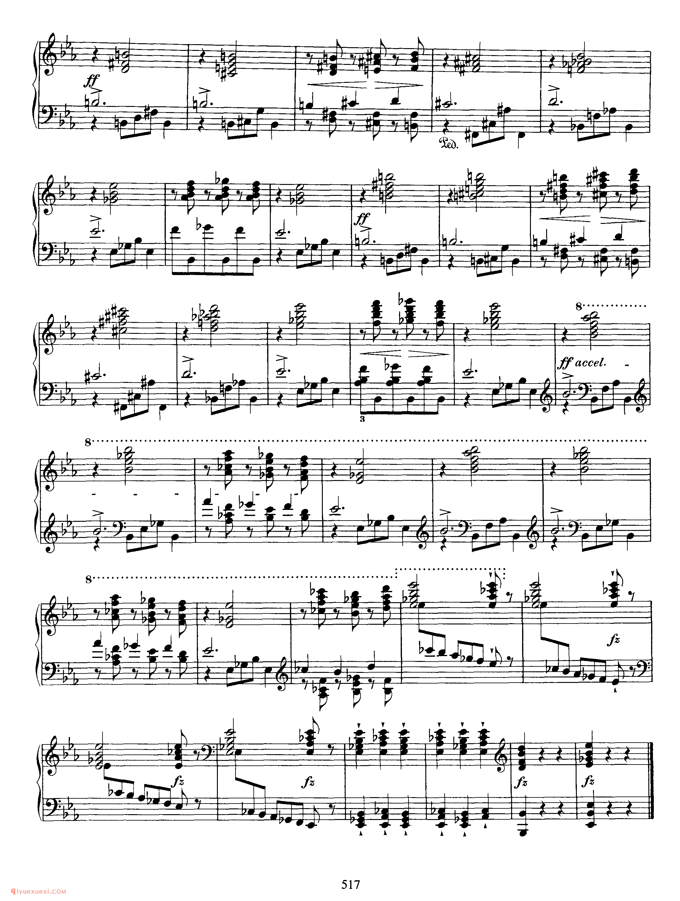Study for Left Hand (after Schubert's Impromptu)勃拉姆斯练习曲