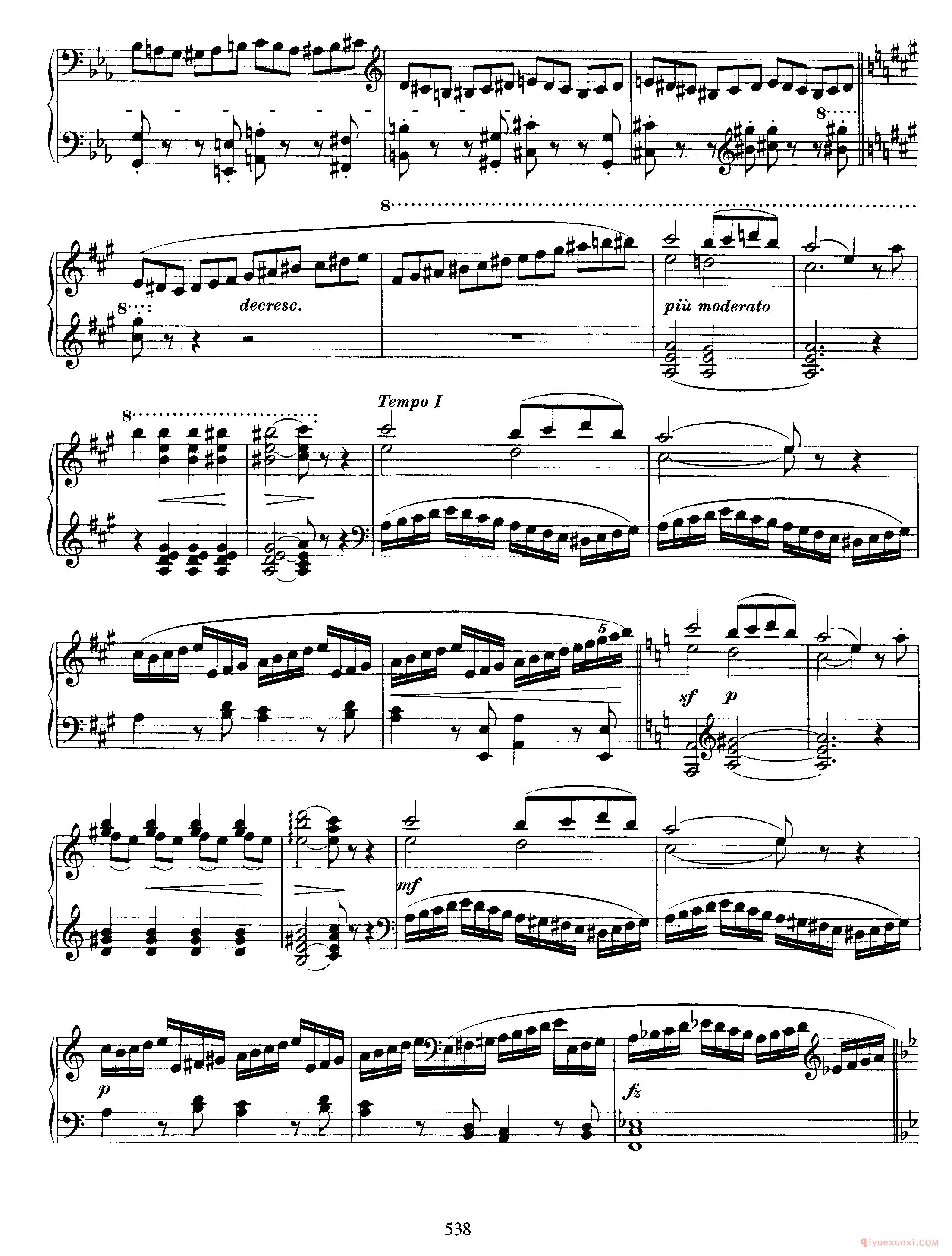 Cadenzafor Beethoven's Piano Concerto in C Minor, Op.37_勃拉姆斯协奏曲华彩