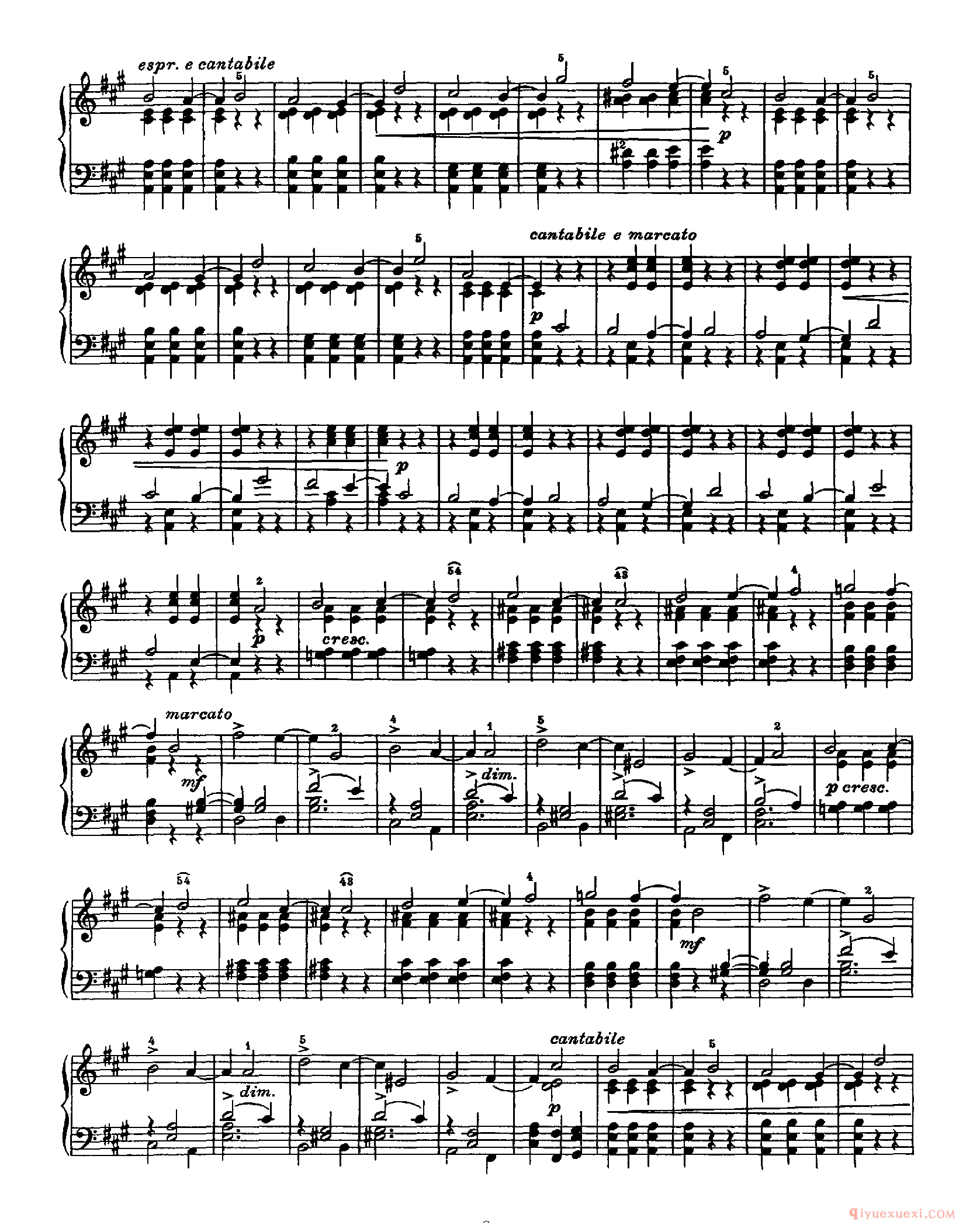 柴科夫斯基《十二首中等难度小品》作品40_Tchaikovsky 12 Pieces Op.40