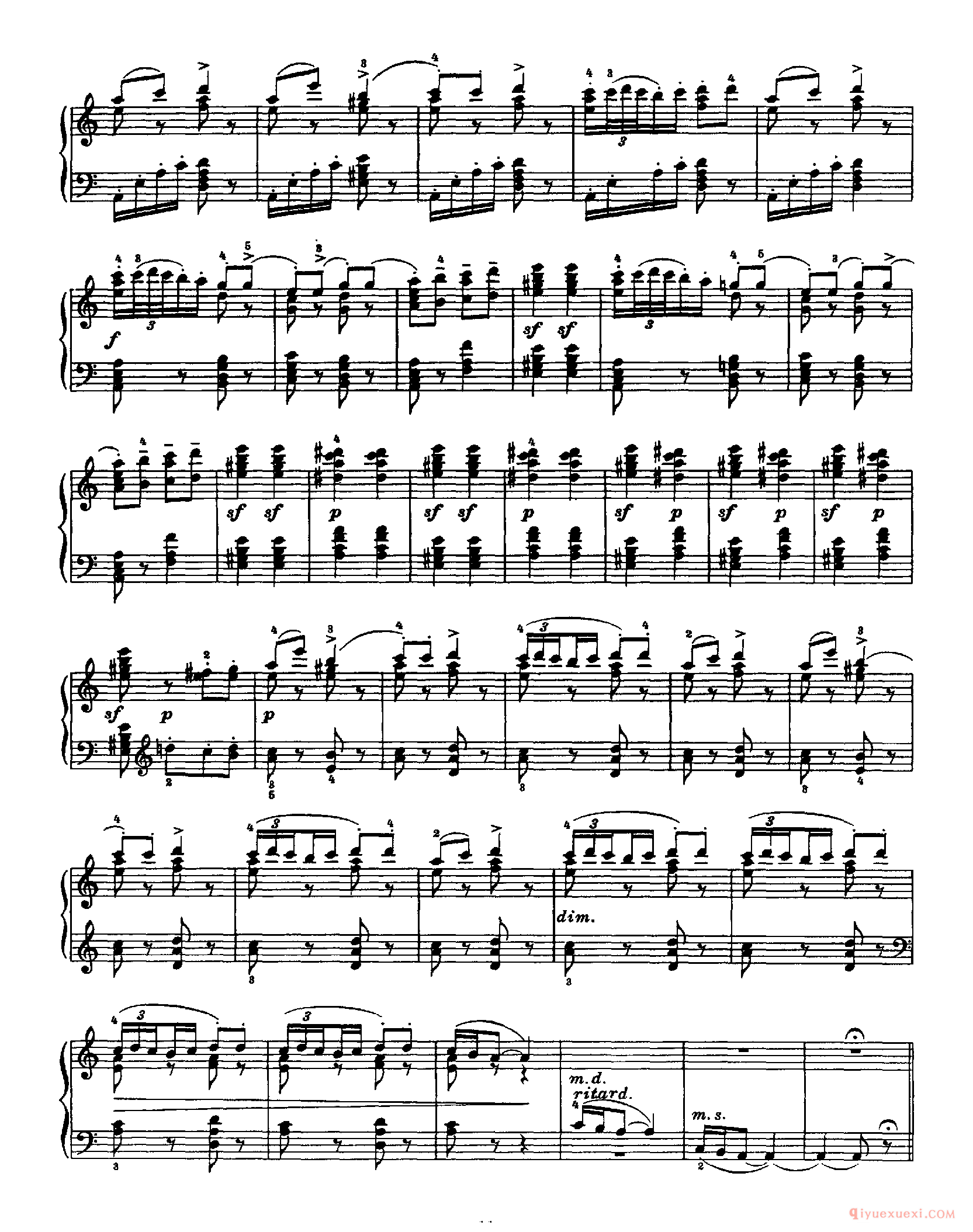 柴科夫斯基《十二首中等难度小品》作品40_Tchaikovsky 12 Pieces Op.40