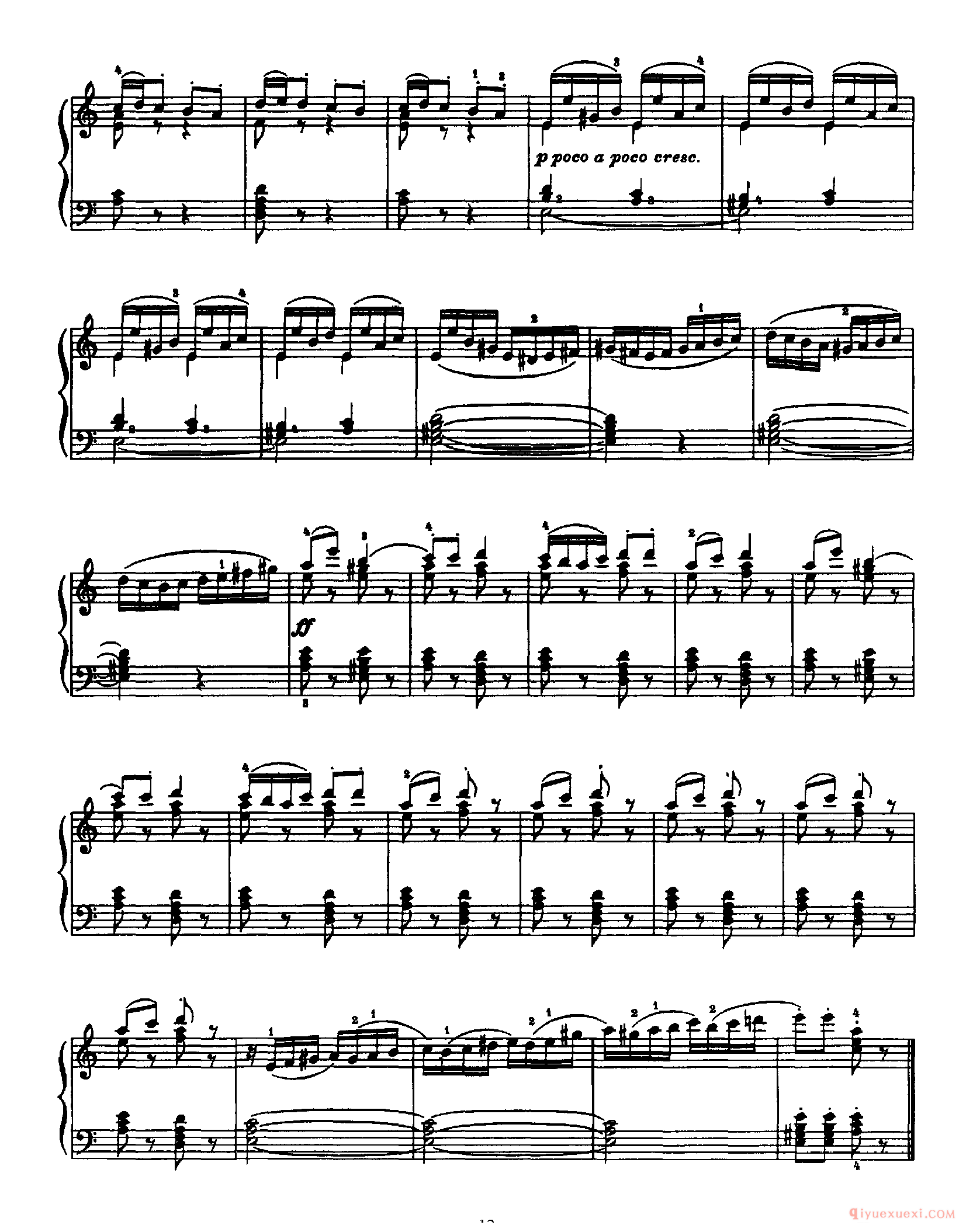 柴科夫斯基《十二首中等难度小品》作品40_Tchaikovsky 12 Pieces Op.40