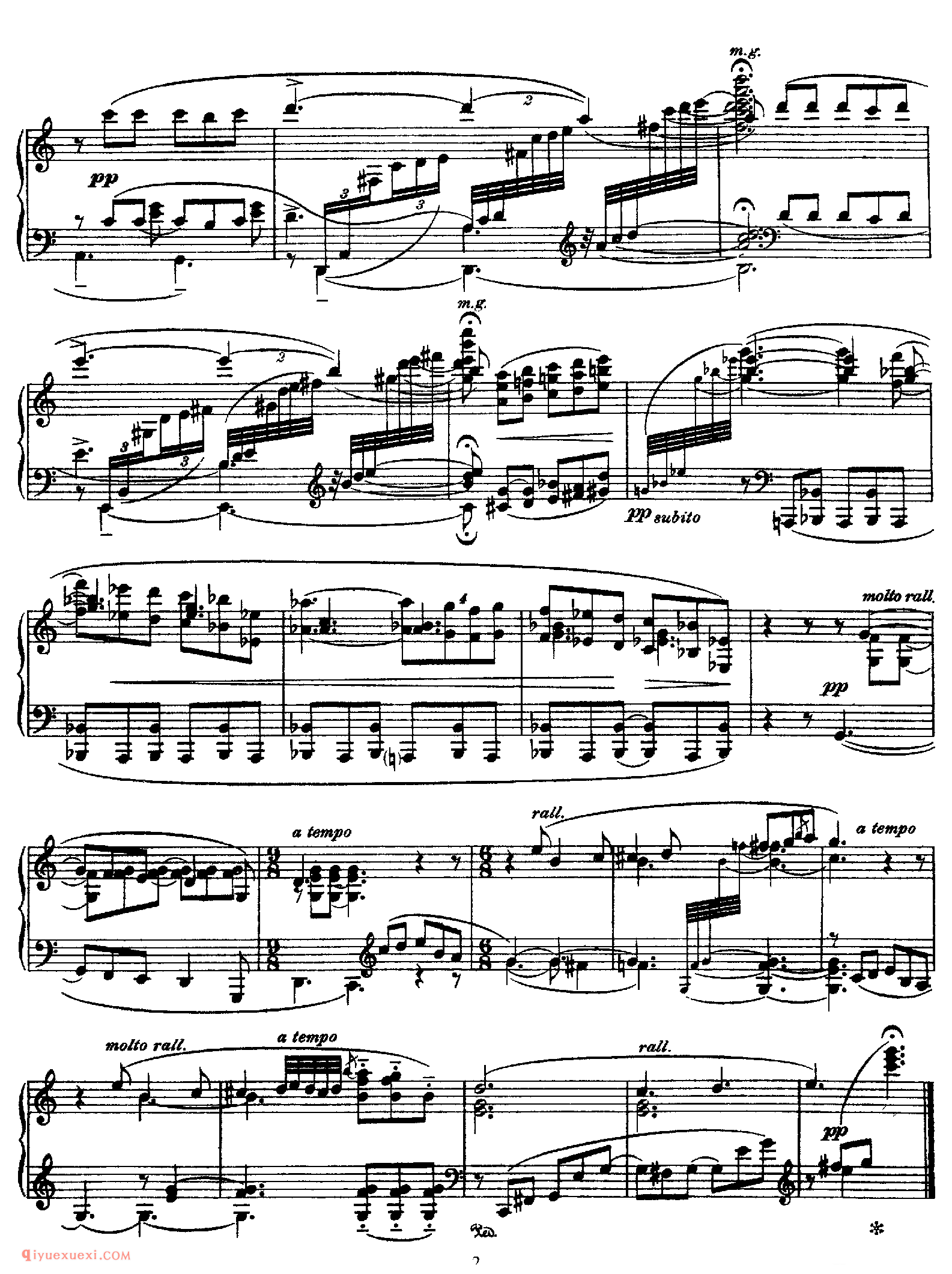 Paraphrase a la maniere de Chabrier_模仿作品_拉威尔钢琴谱