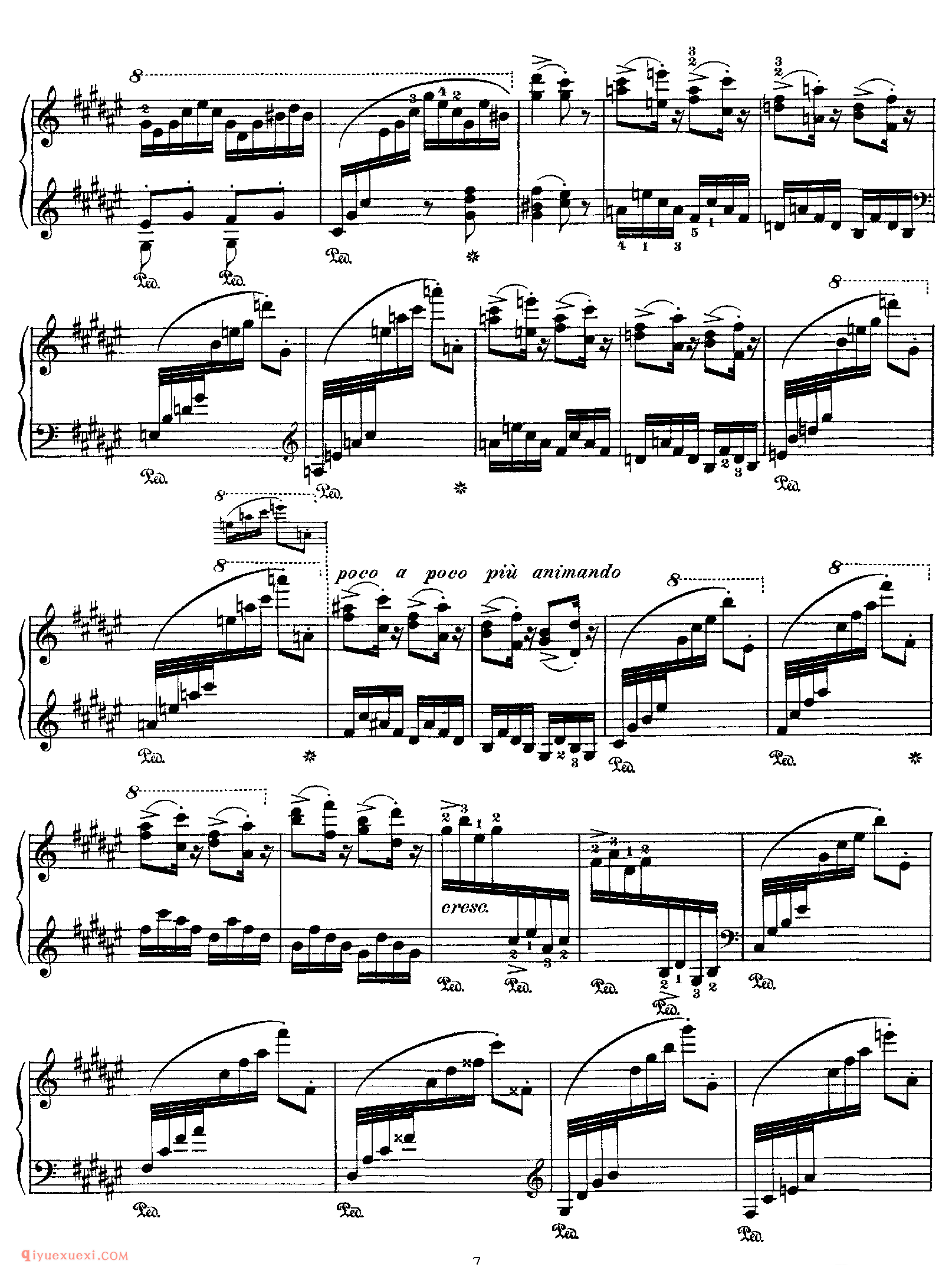 李斯特匈牙利狂想曲第8号_Hungarian Rhapsody No 8 in f#_李斯特钢琴乐谱