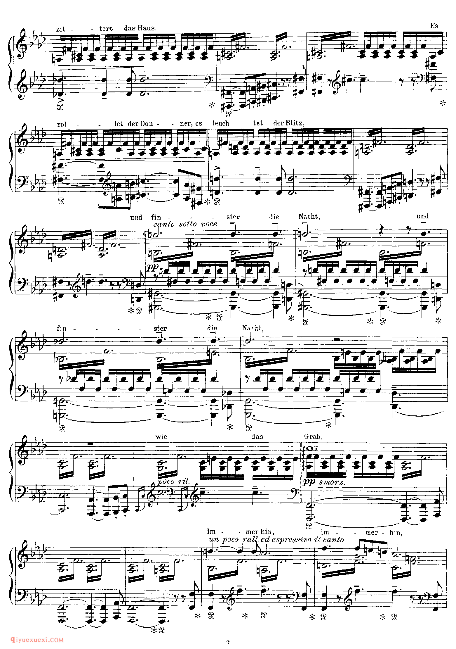 Die junge Nonne (Schubert)_改编舒伯特_李斯特钢琴乐谱