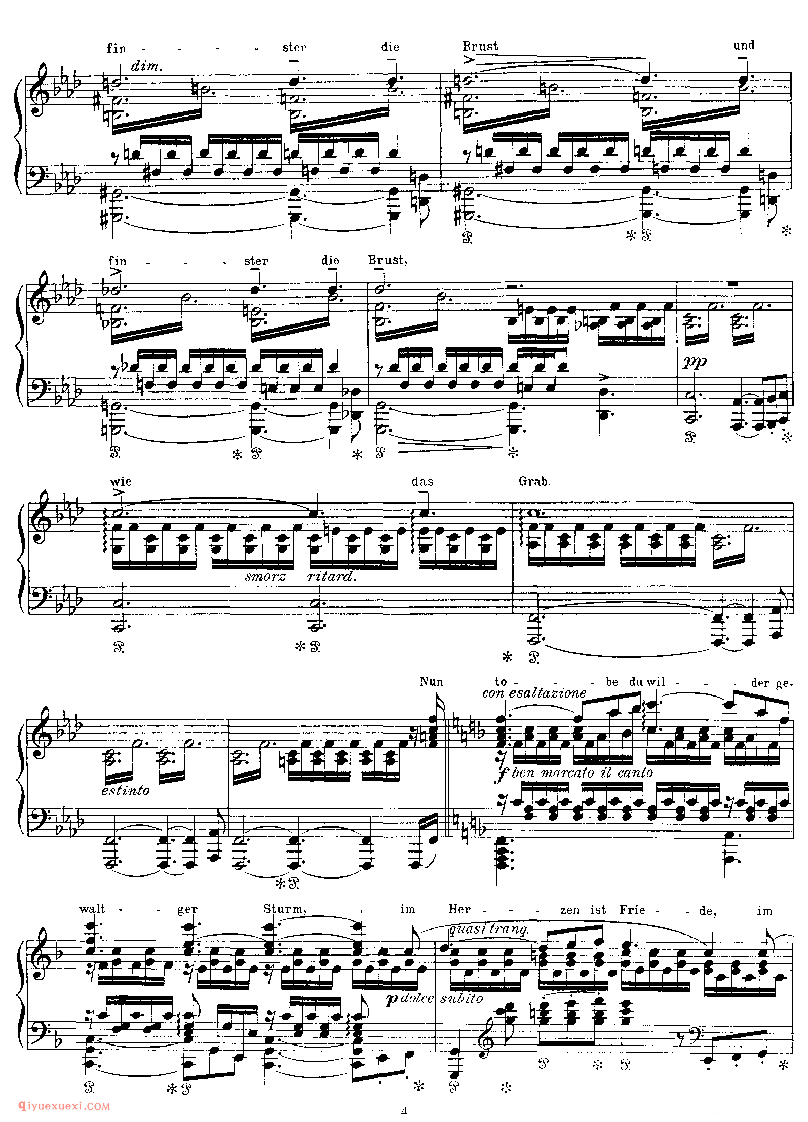 Die junge Nonne (Schubert)_改编舒伯特_李斯特钢琴乐谱