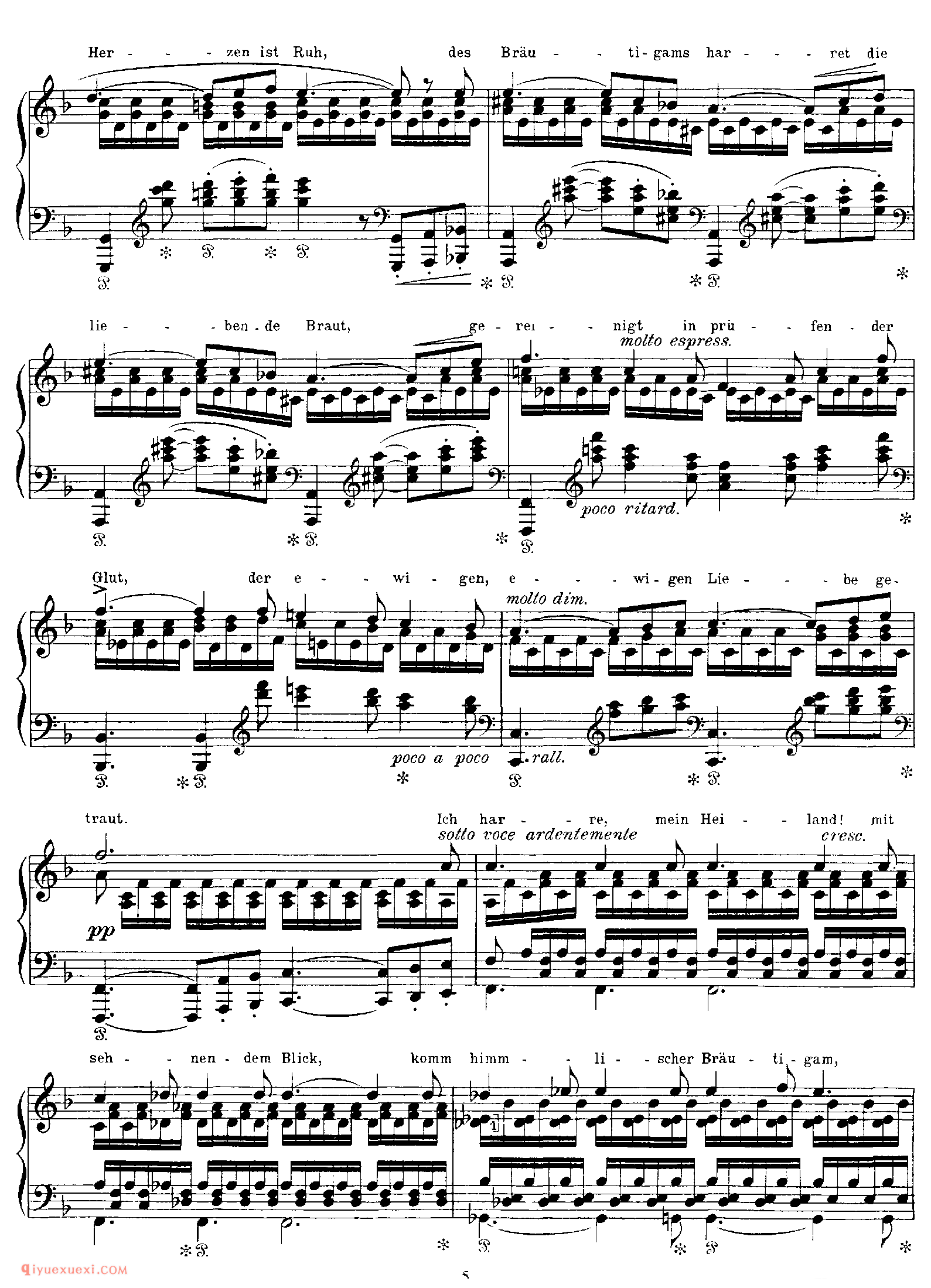 Die junge Nonne (Schubert)_改编舒伯特_李斯特钢琴乐谱
