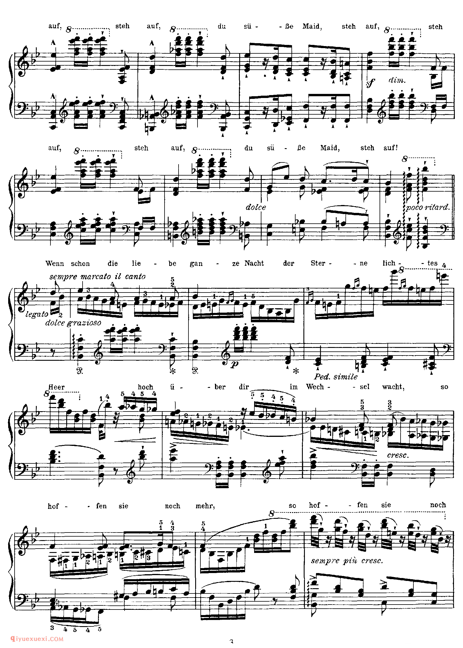 Standchen von Shakespeare (Schubert)_改编舒伯特_李斯特钢琴乐谱_改编舒伯特_李斯特钢琴乐谱