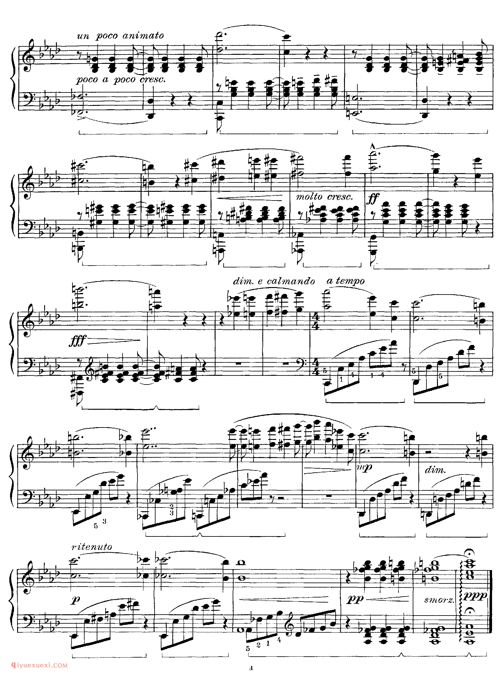 李斯特四首钢琴小曲_four Little Piano Pieces_李斯特钢琴乐谱