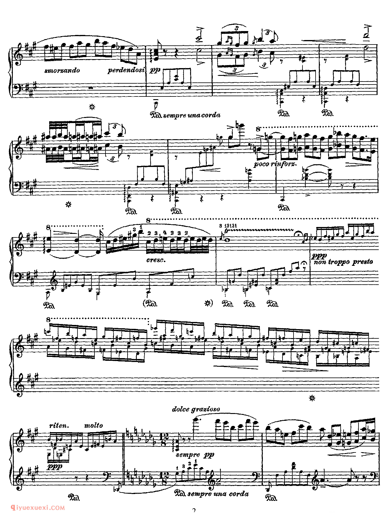 李斯特摇篮曲 S.198_李斯特钢琴乐谱