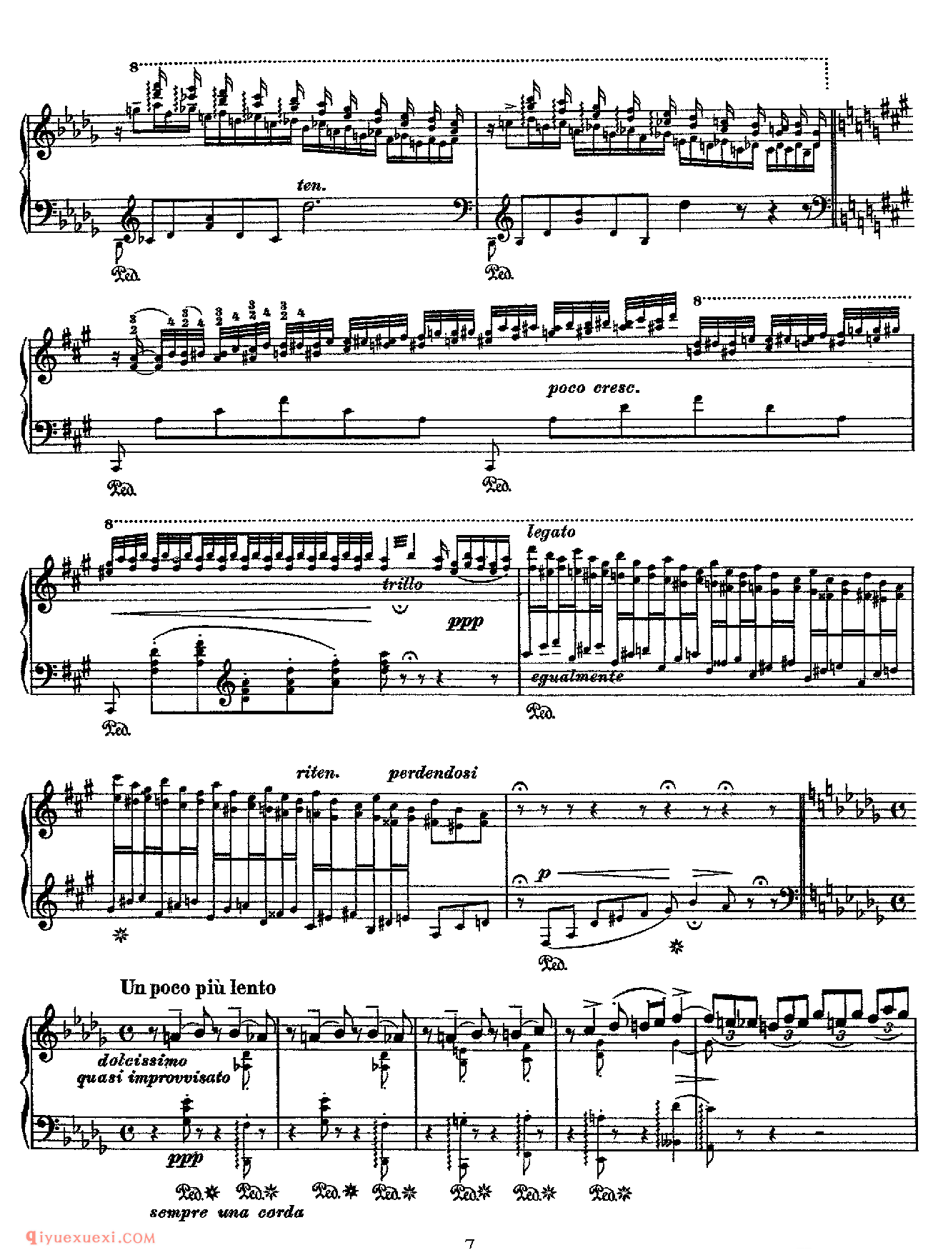 李斯特摇篮曲 S.198_李斯特钢琴乐谱