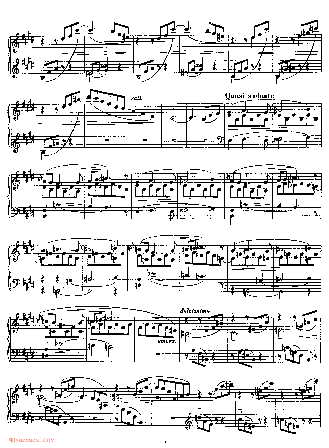 李斯特忧郁圆舞曲 S.214 No.2_李斯特钢琴乐谱