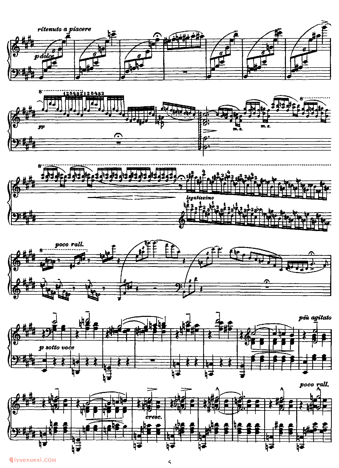 李斯特忧郁圆舞曲 S.214 No.2_李斯特钢琴乐谱