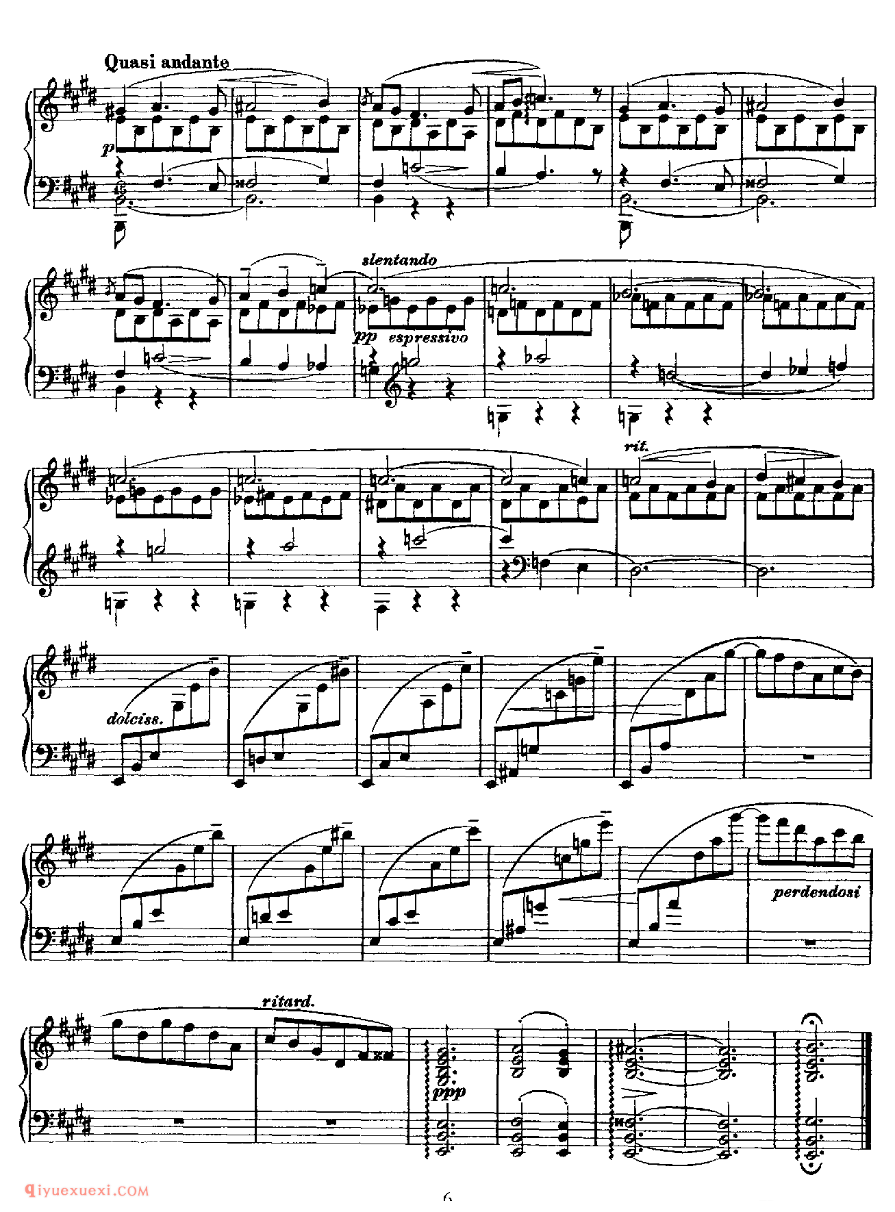 李斯特忧郁圆舞曲 S.214 No.2_李斯特钢琴乐谱