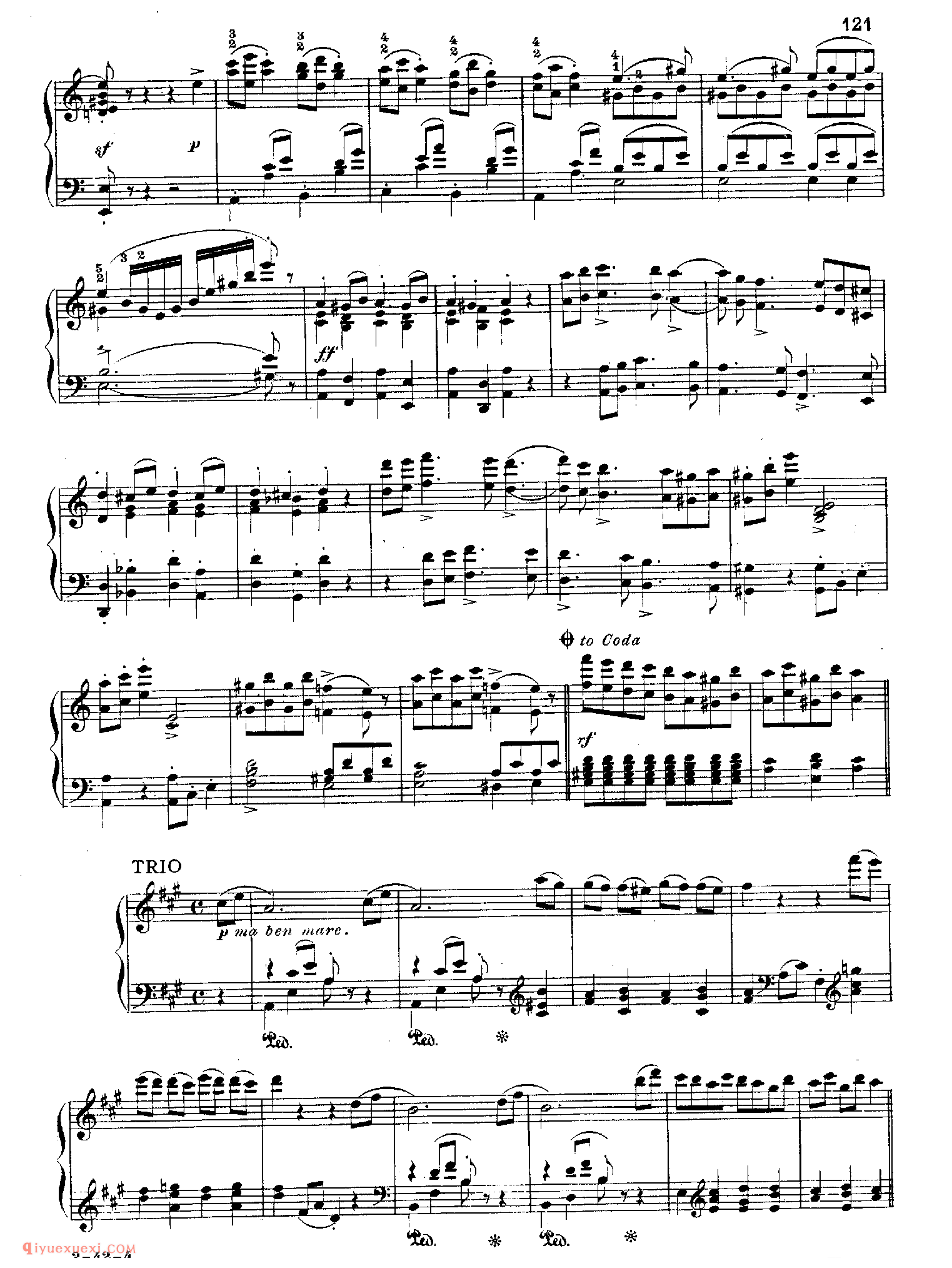 李斯特拉克奇进行曲(Liszt:Rakoczy March)_李斯特钢琴乐谱