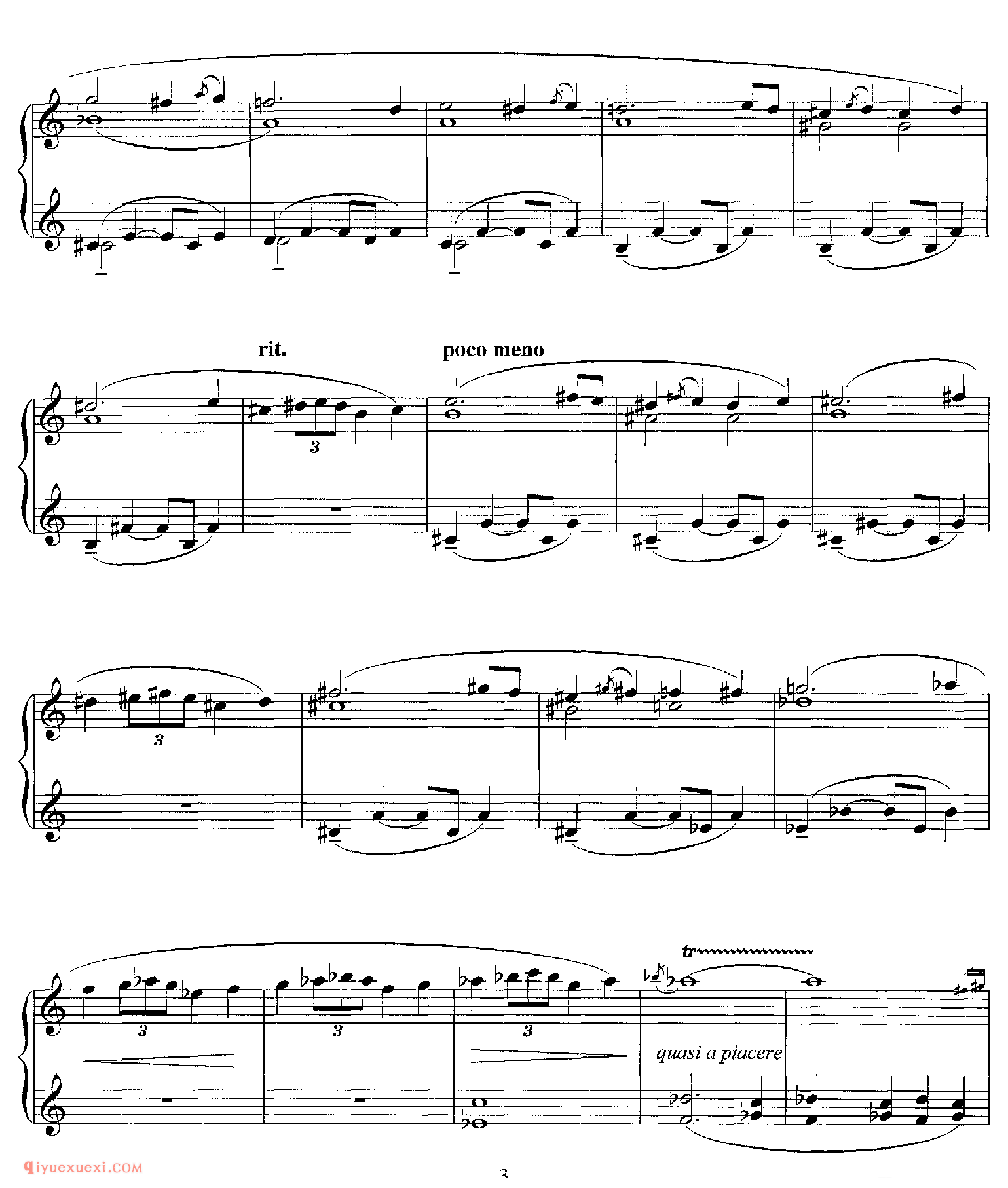 李斯特《摇篮曲》Wiegenlied S.198_李斯特钢琴乐谱