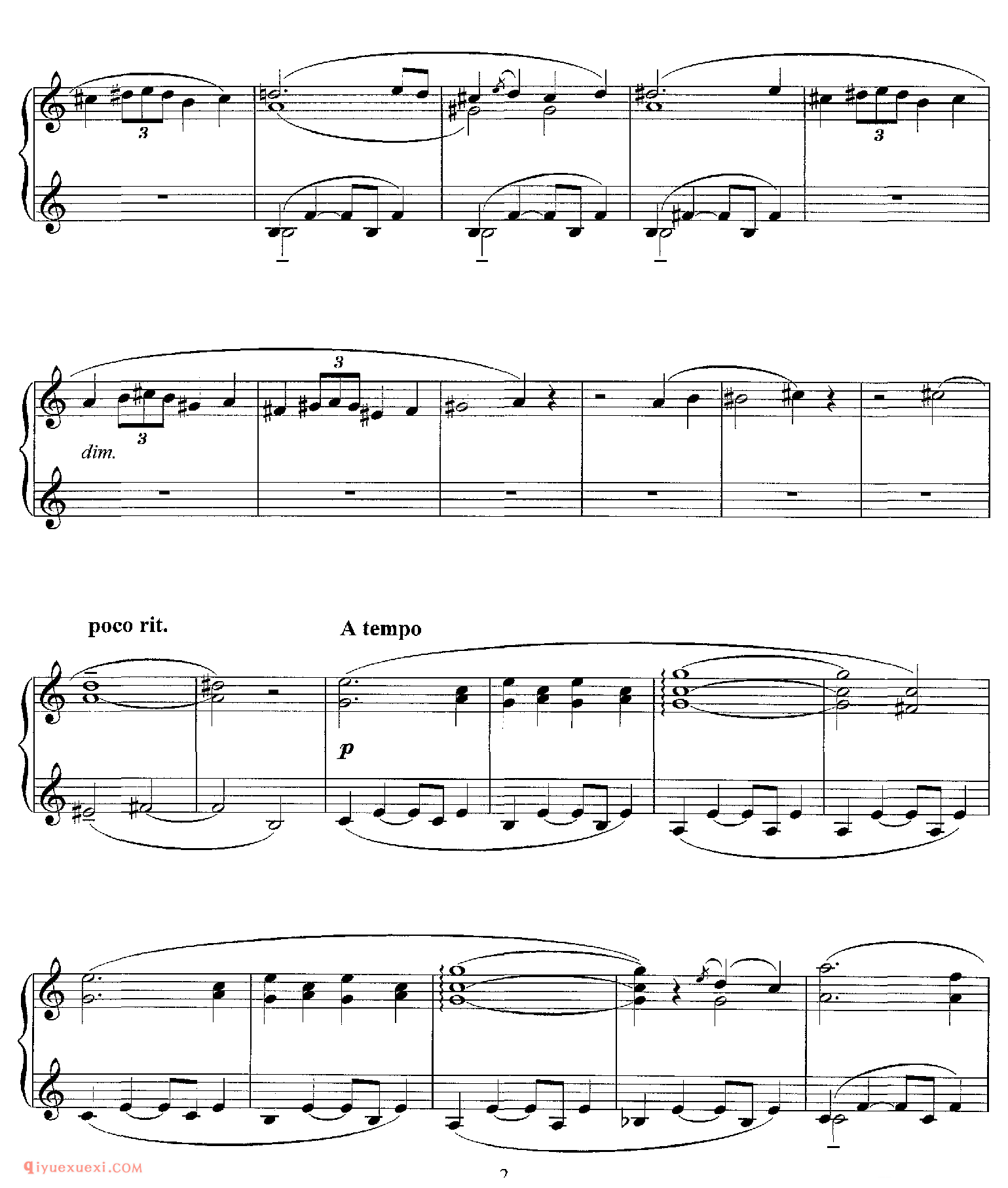 李斯特《摇篮曲》Wiegenlied S.198_李斯特钢琴乐谱