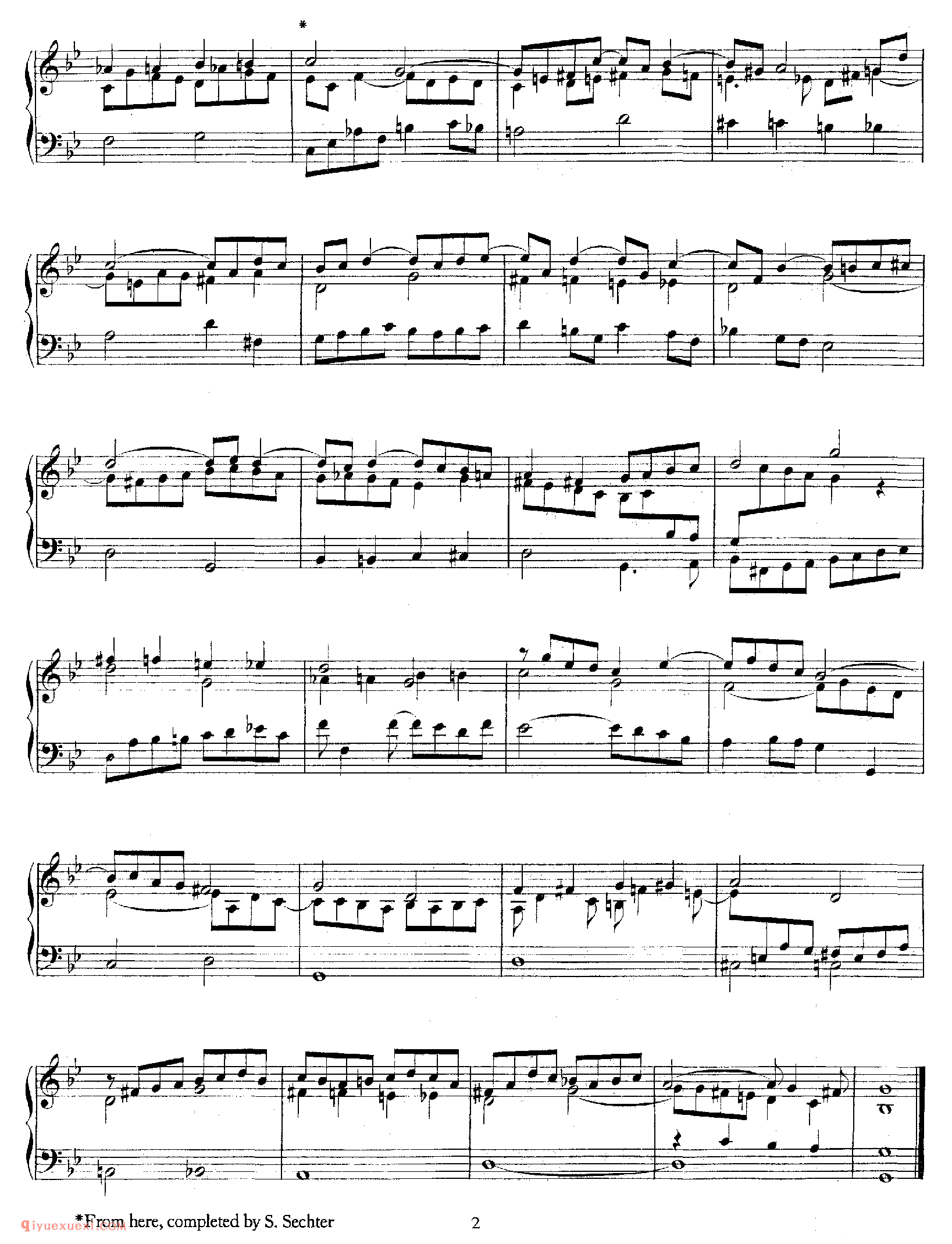 Fugue in g, K 154_莫扎特钢琴谱