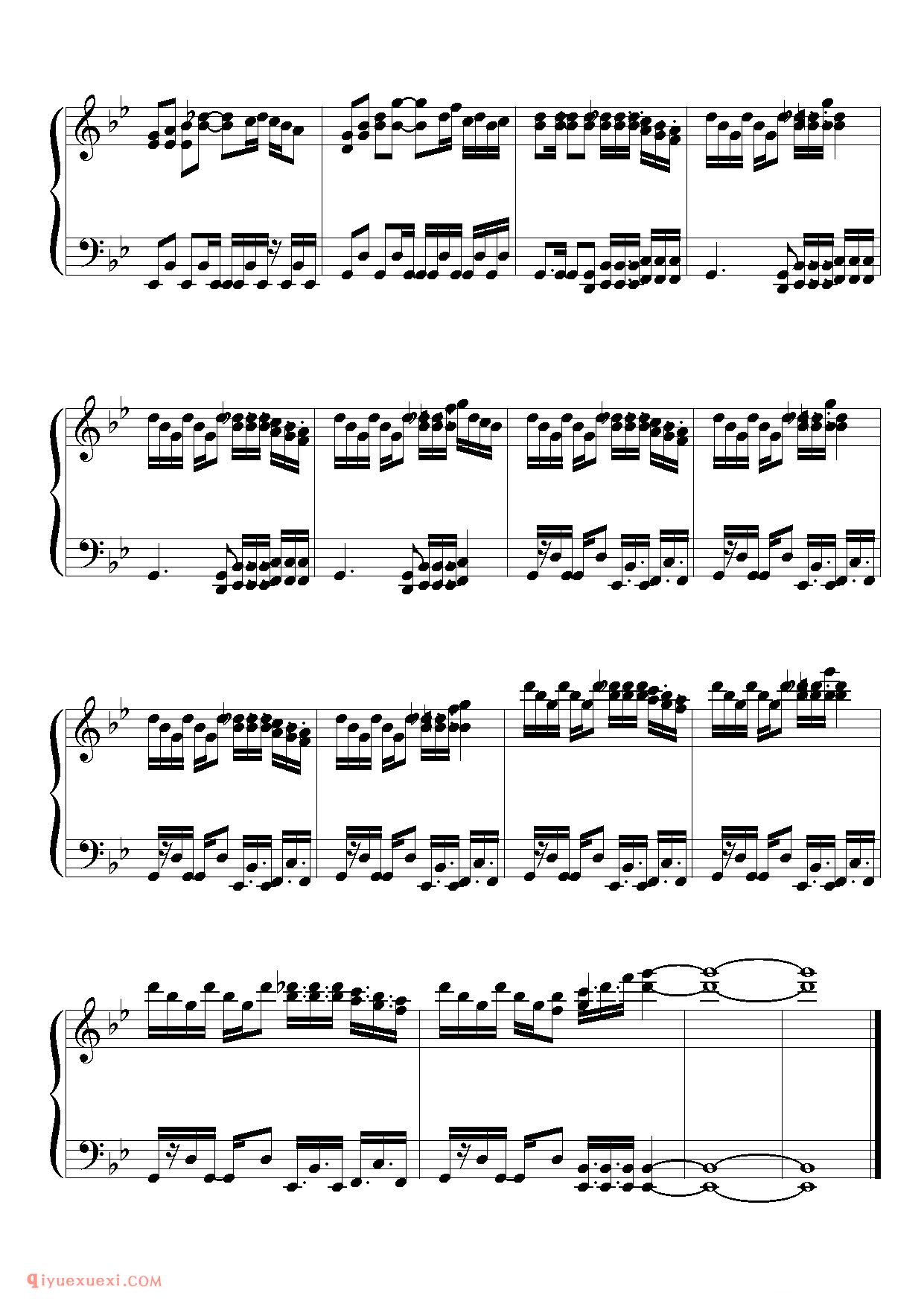 [東方ピアノEasyモード楽譜][hard][3]天空のグリニッジ_东方(project)钢琴谱