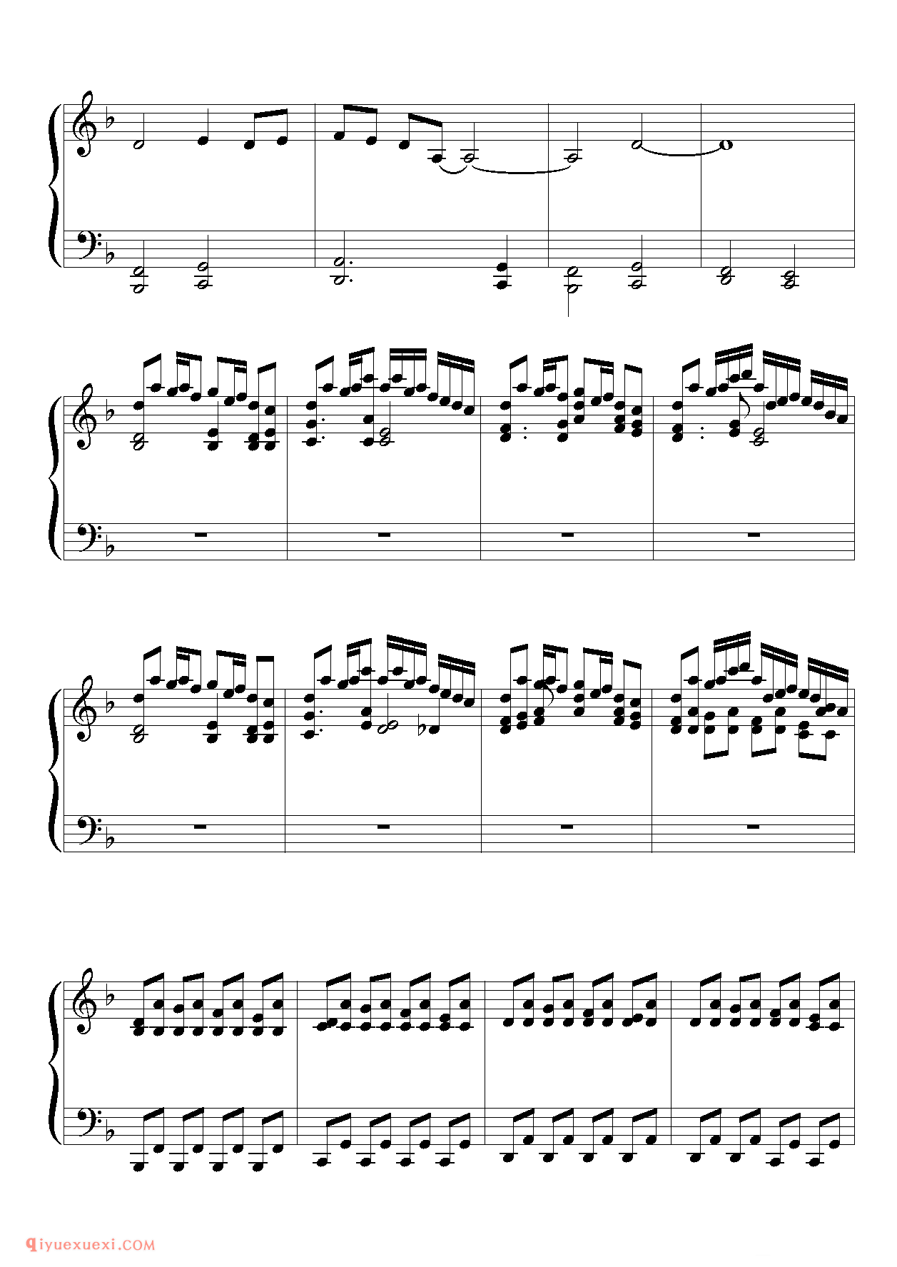 [東方ピアノEasyモード楽譜][normal][5]_东方(project)钢琴谱