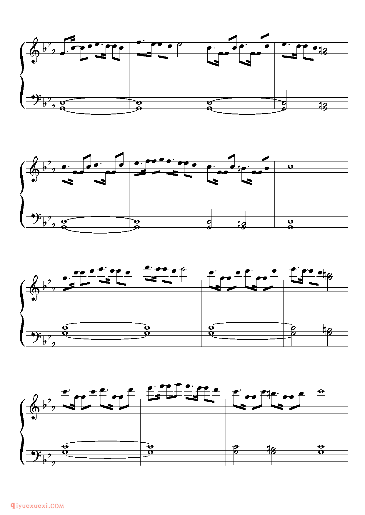 [東方ピアノEasyモード楽譜][easy][4]_东方(project)钢琴谱