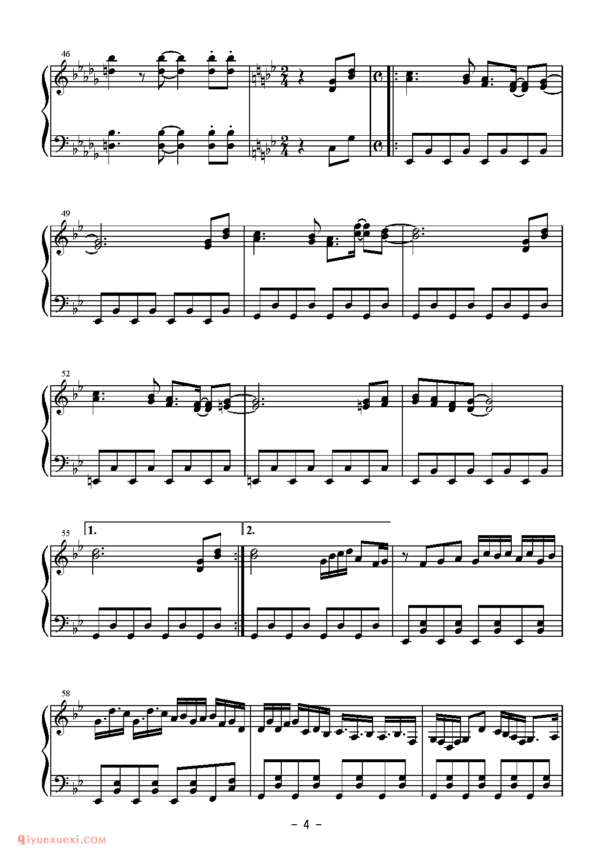 [Bosendorfer][normal][5]_亡き王女の為のセプテット_东方(project)钢琴谱