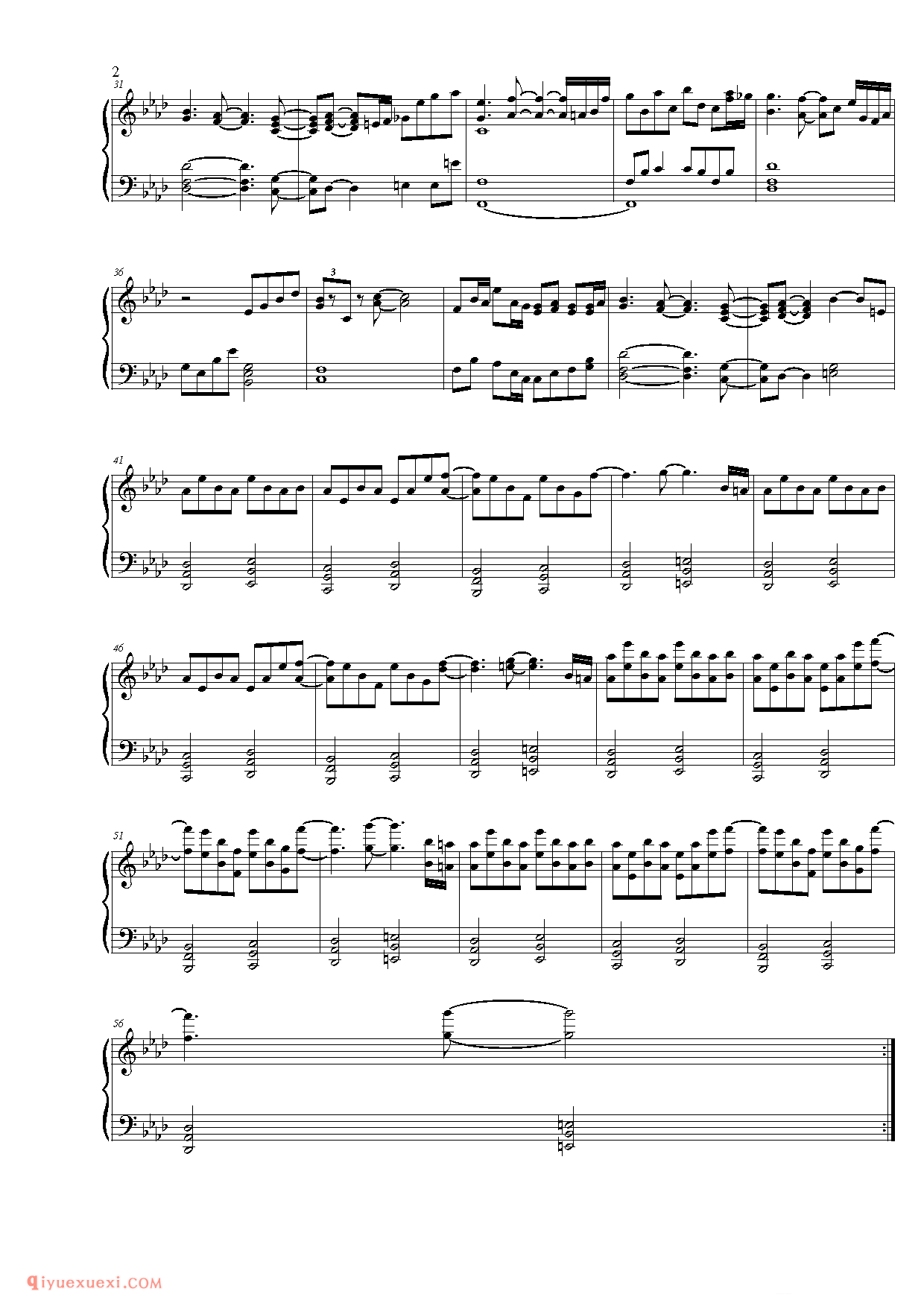 [nico][normal][2]_死霊の夜桜_东方(project)钢琴谱