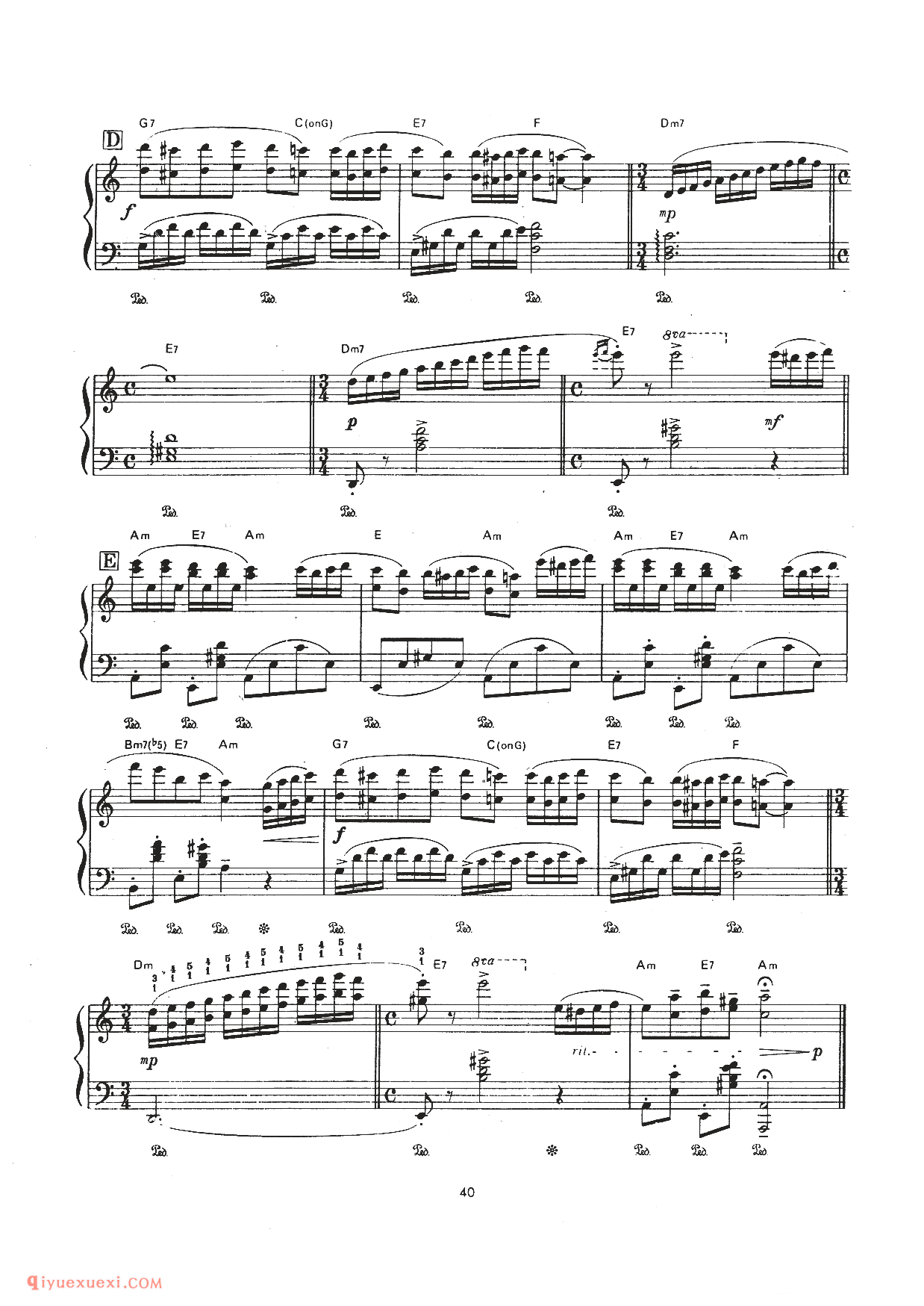 第三号奏鸣曲_幸福的日子_理查德克莱德曼钢琴谱
