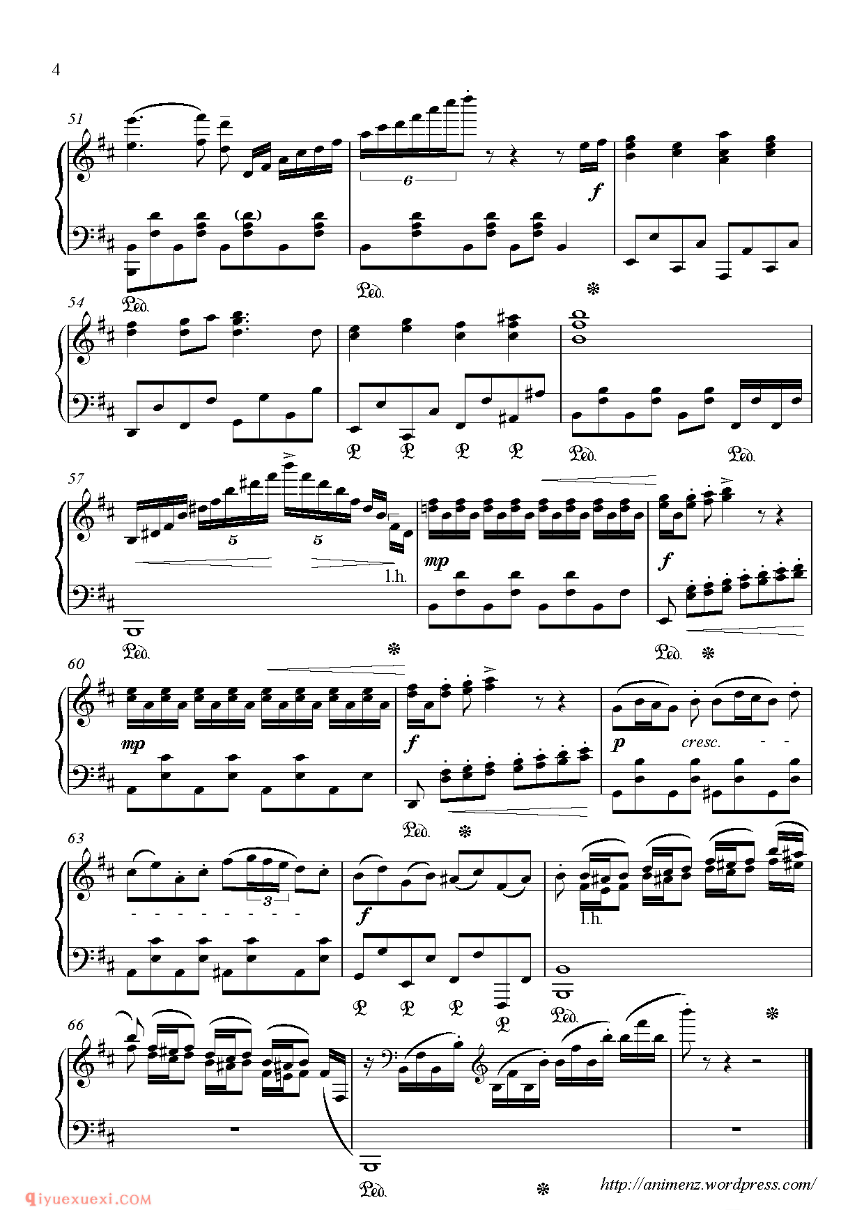 绯弹的亚里亚op Scarlet Ballet_郭迈克(Animenz)钢琴谱