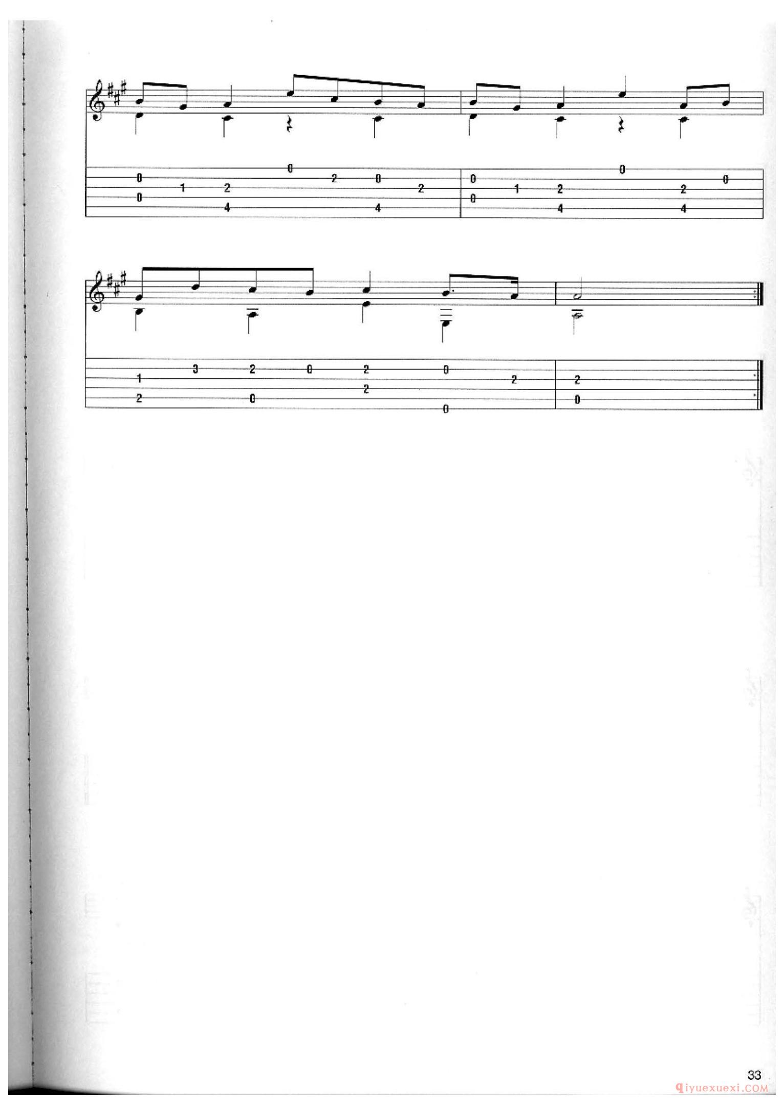 The Harmonious Blacksmith_Johann Sebasrian Bach_古典吉他独奏曲