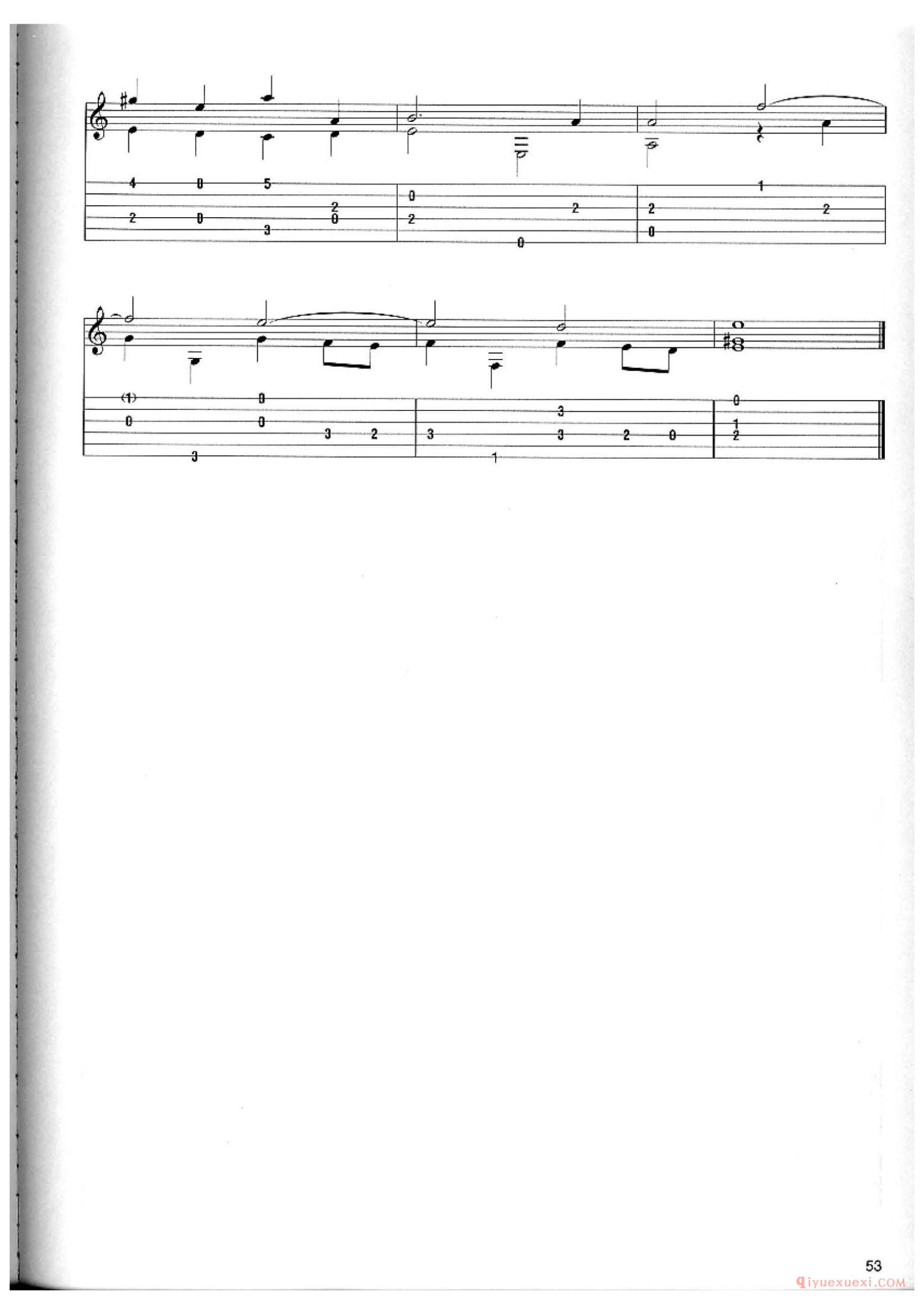 Allegro 1_George Frederick Handel_古典吉他独奏曲