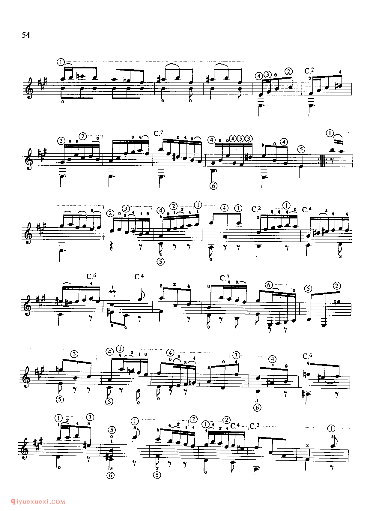 基 格_吉他大师名曲五线谱