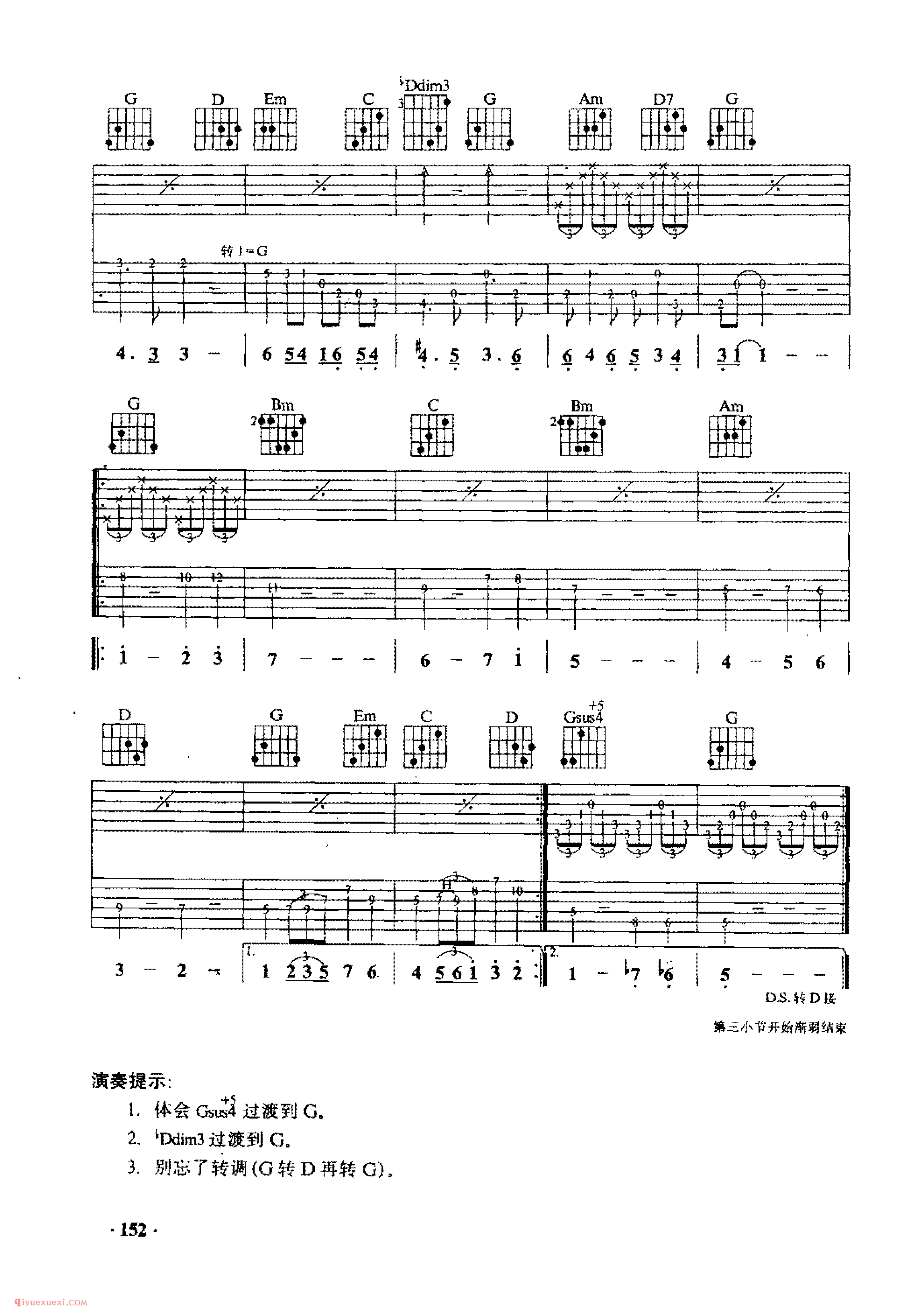 叶赛尼亚(主题曲)_吉他弹唱歌曲六线谱